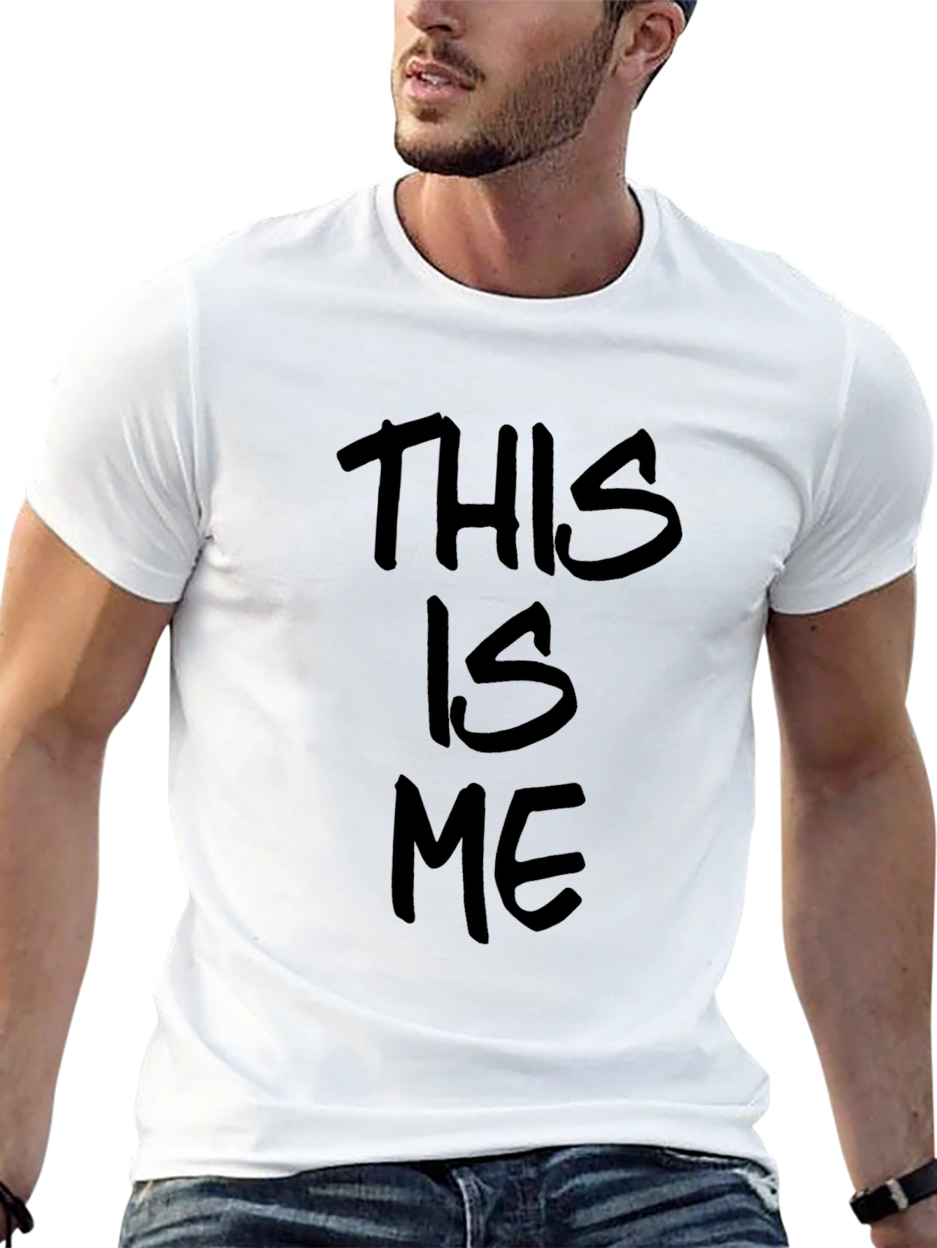 This Is Me Black Graphic T-Shirt