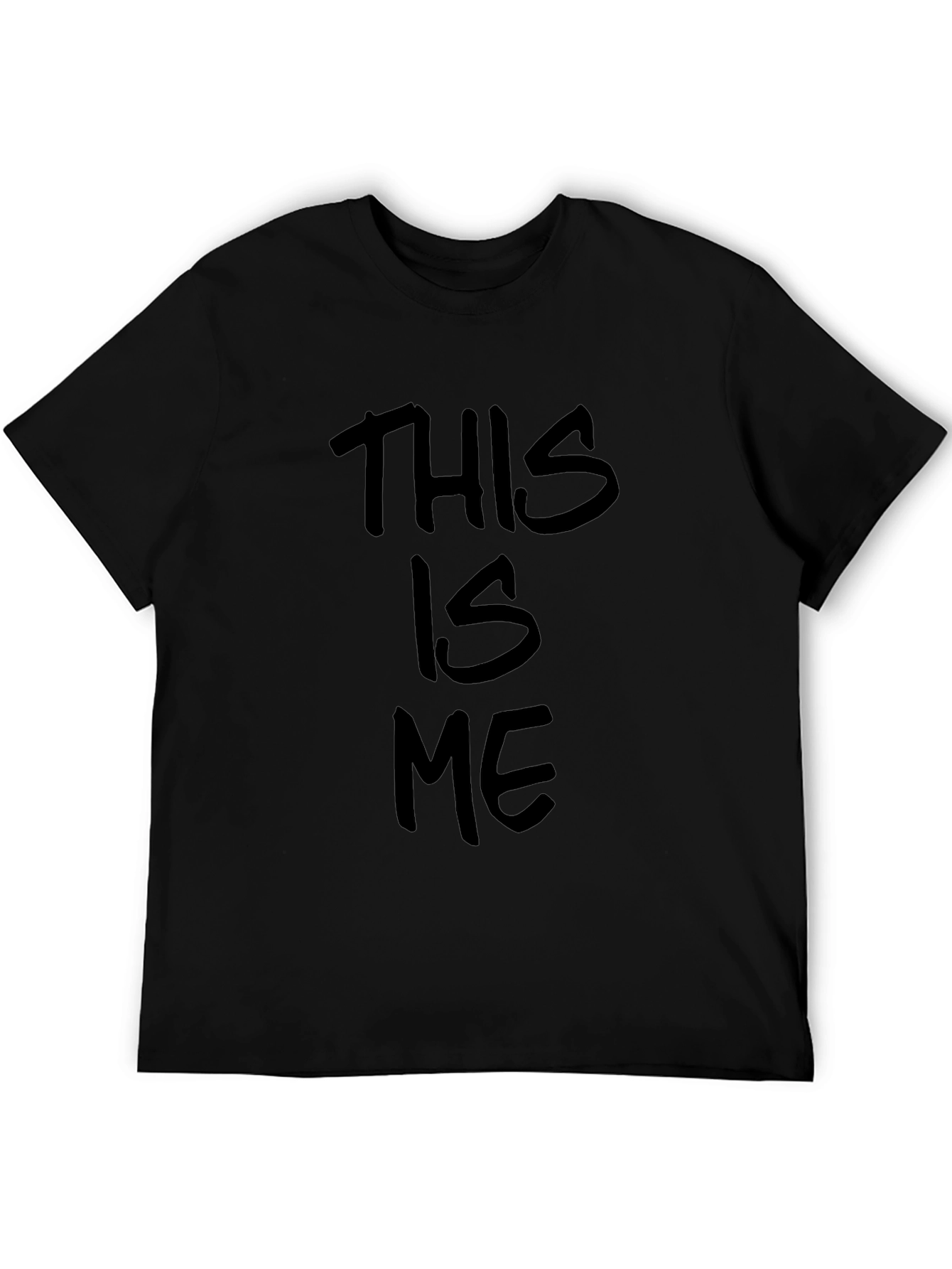 This Is Me Black Graphic T-Shirt
