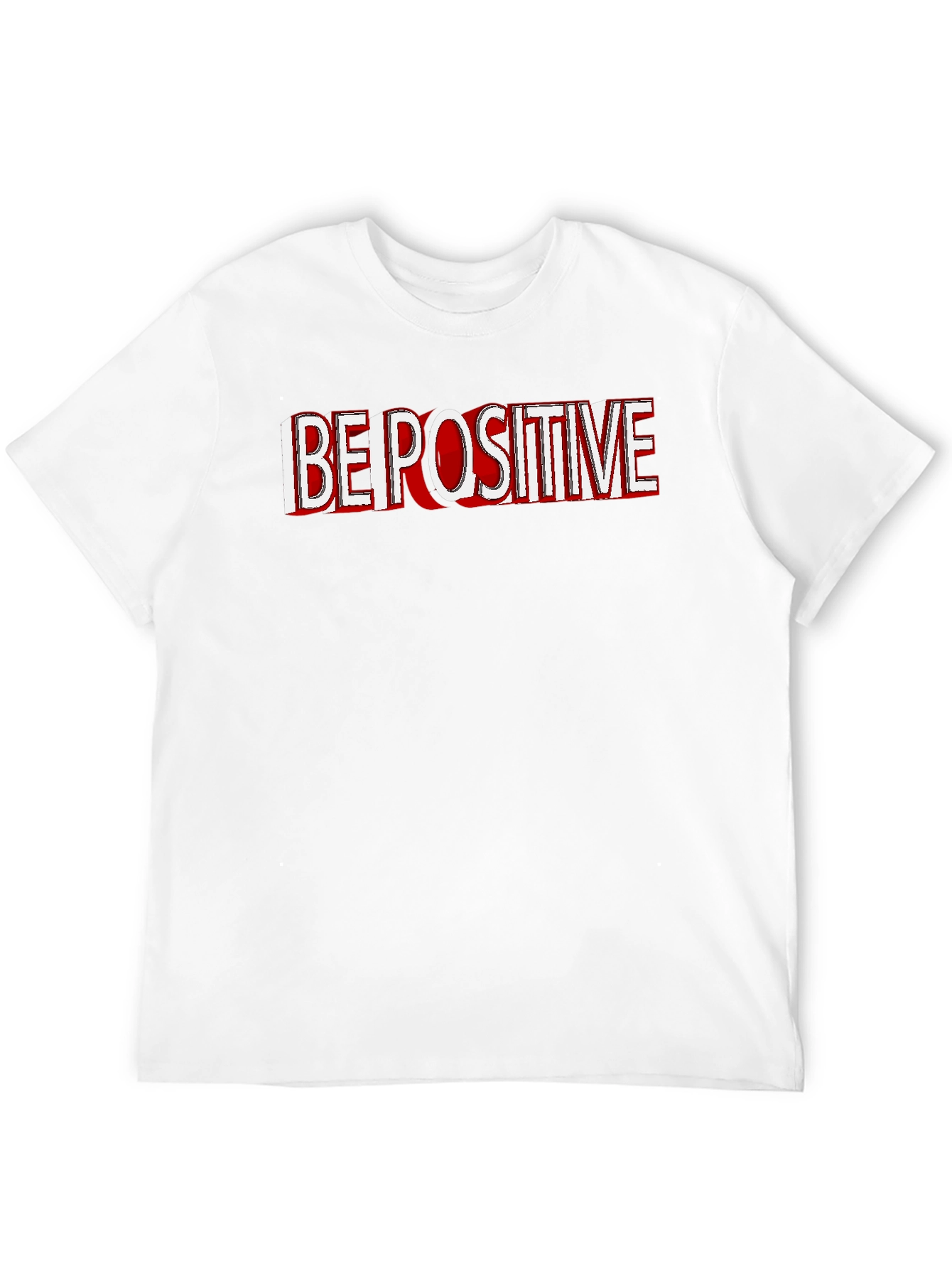 Be Positive Black Graphic Tee