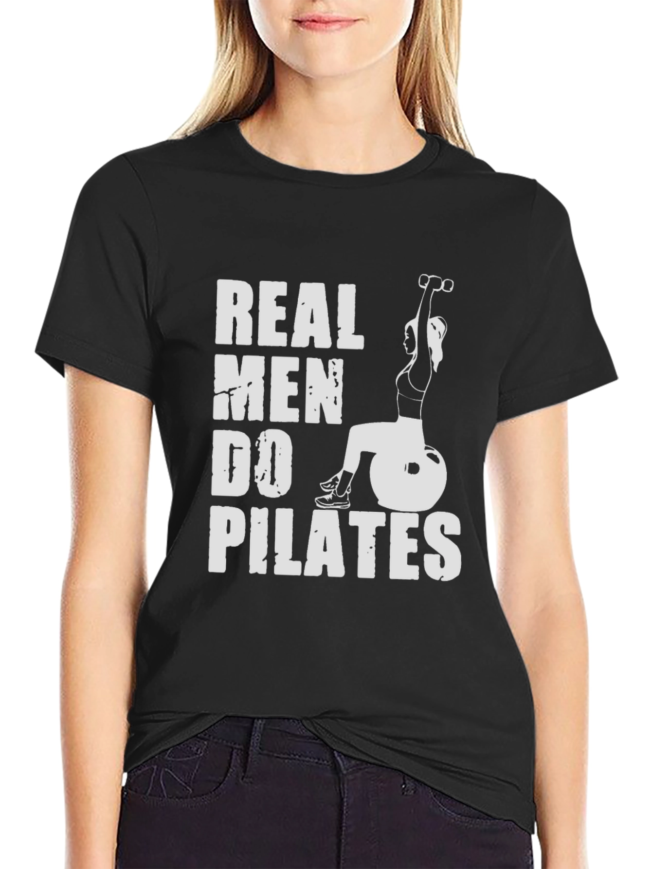 Real Men Do Pilates Graphic Tee