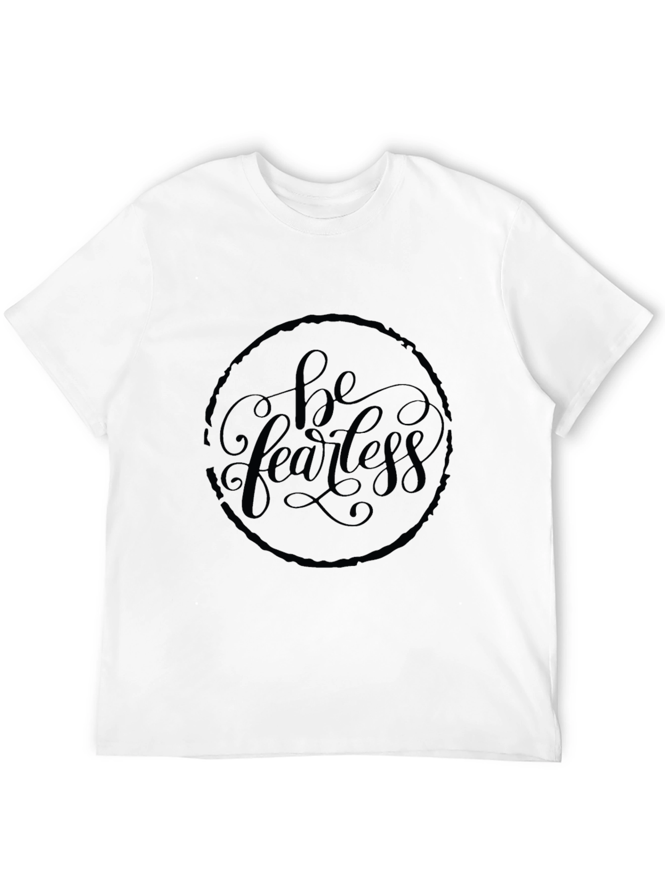 Be Fearless Black Graphic Tee