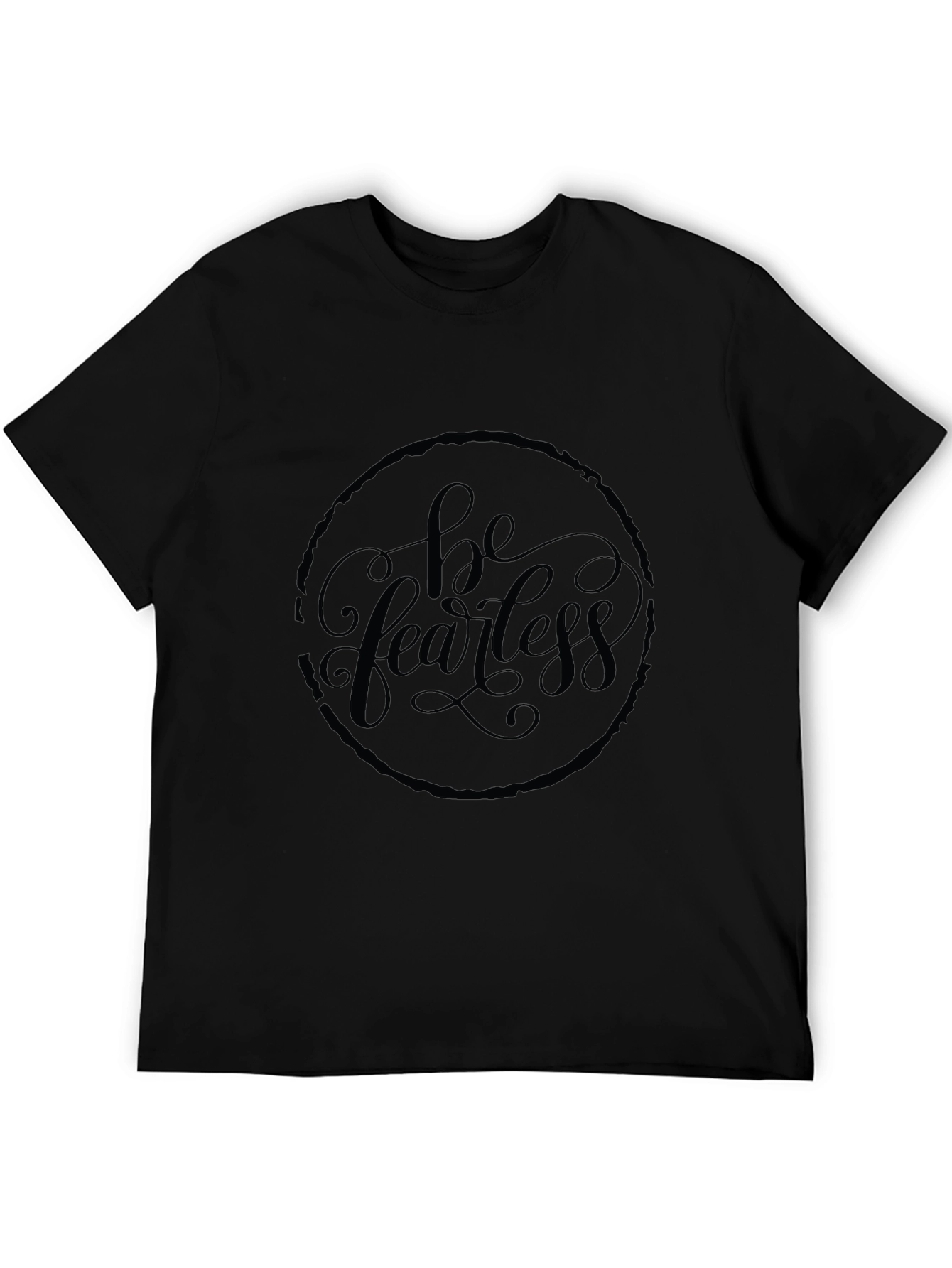 Be Fearless Black Graphic Tee