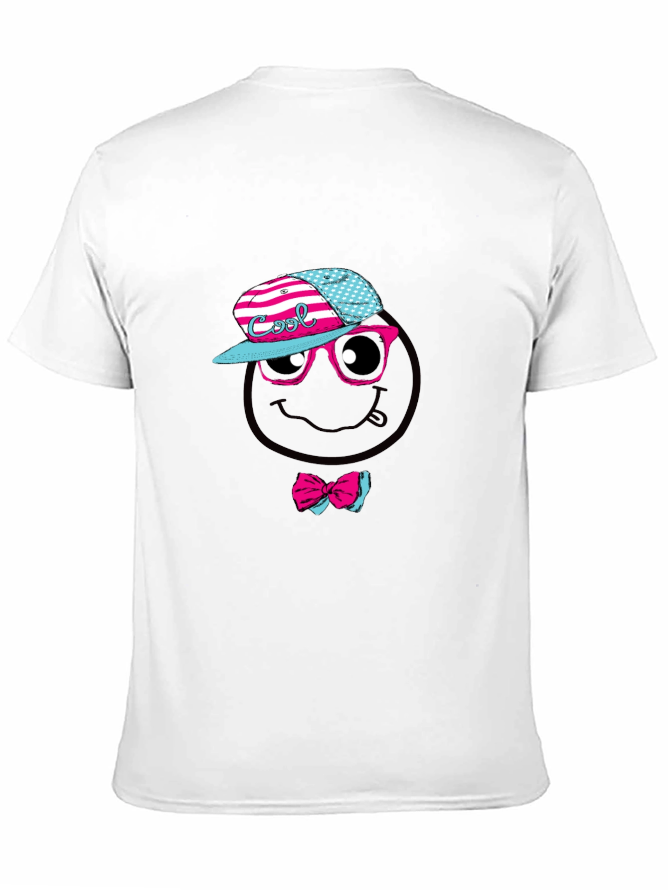Cool Smiley Face Graphic T-Shirt