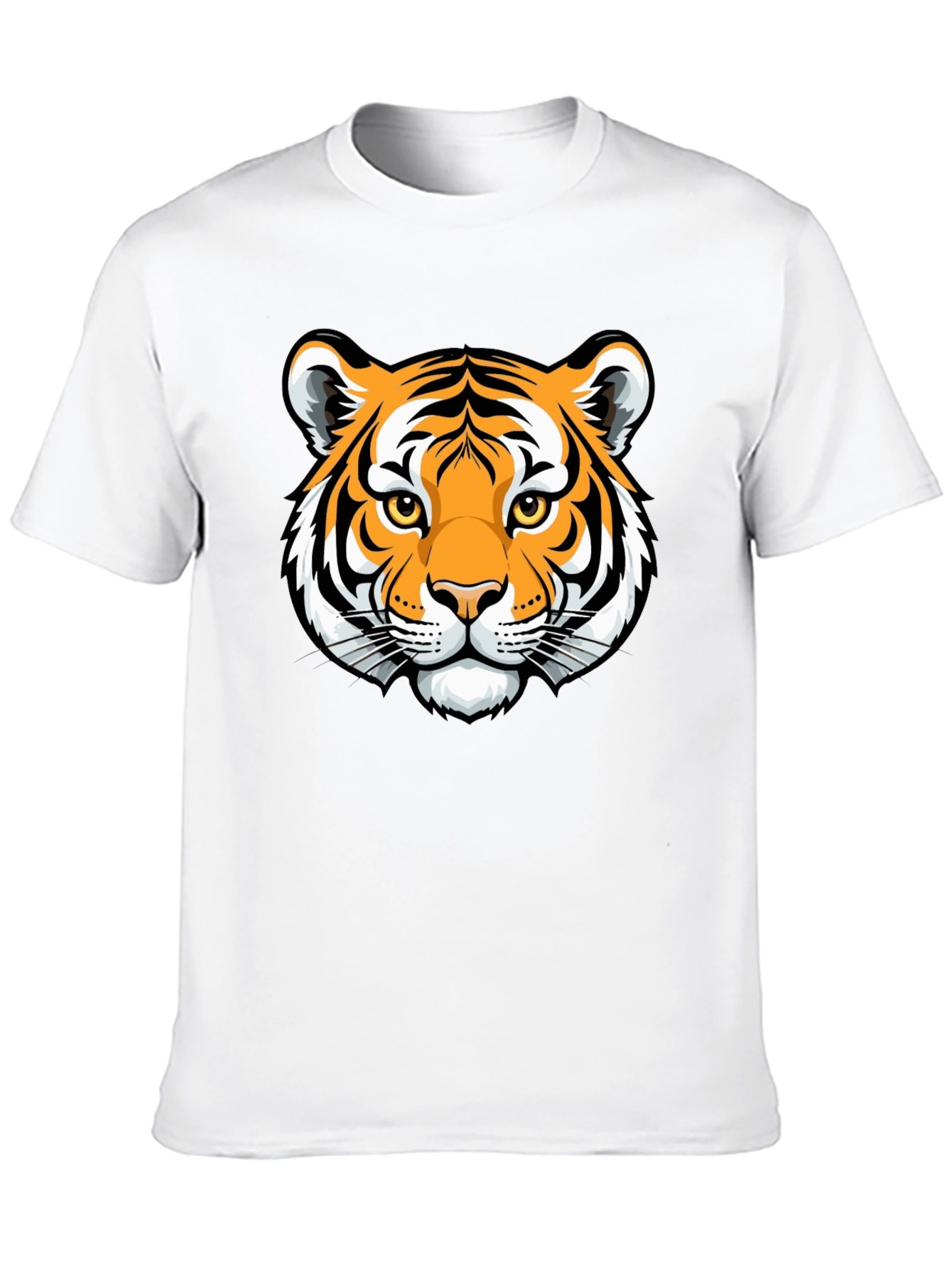 Tiger Graphic Black T-Shirt - Stylish Animal Print Tee