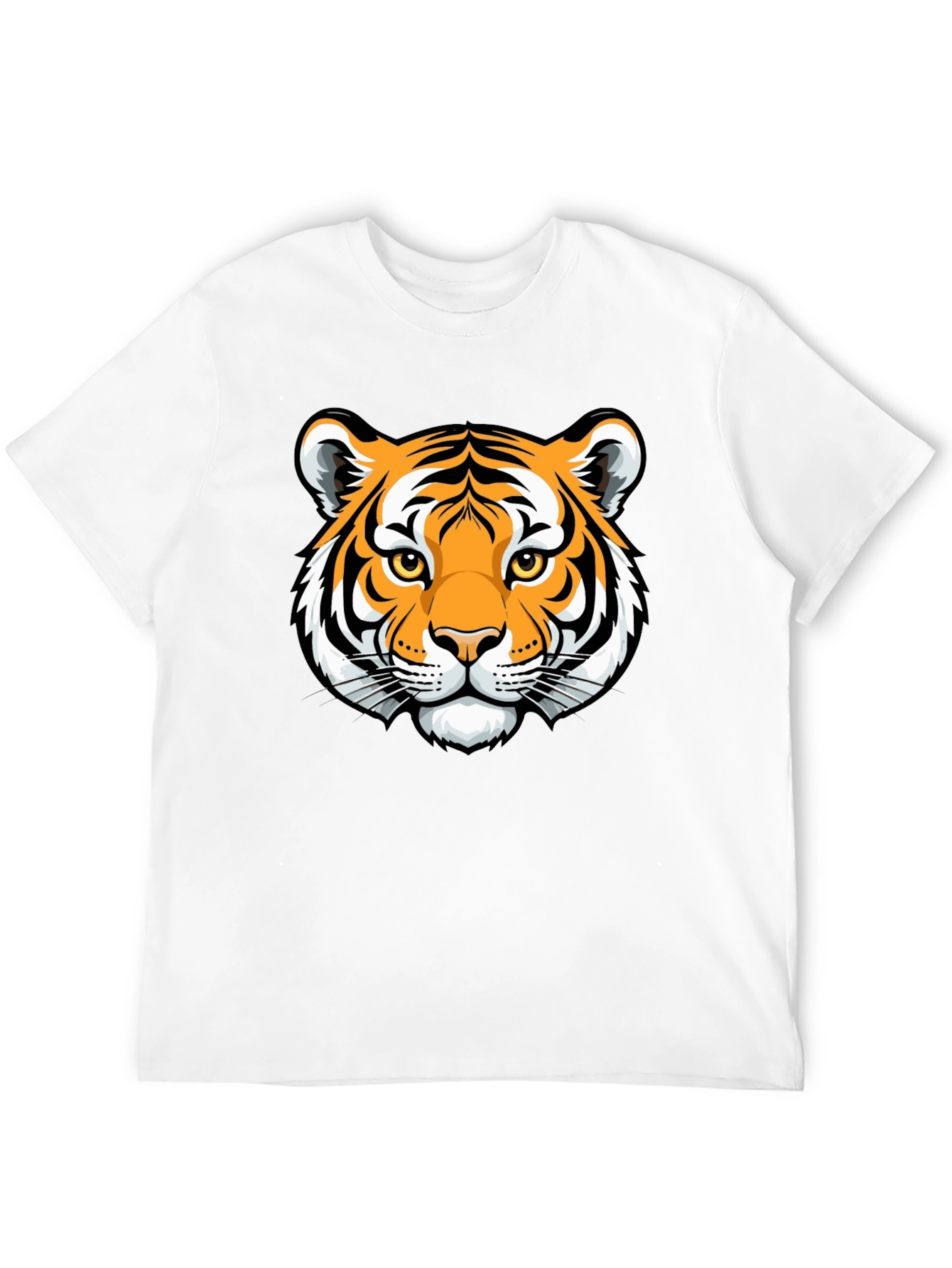 Tiger Graphic Black T-Shirt - Stylish Animal Print Tee
