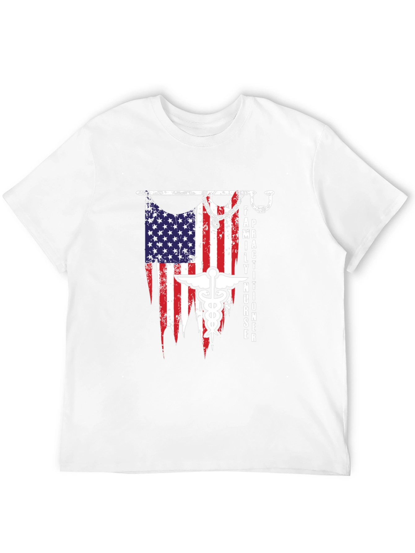 Family Nurse Practitioner USA Flag T-Shirt