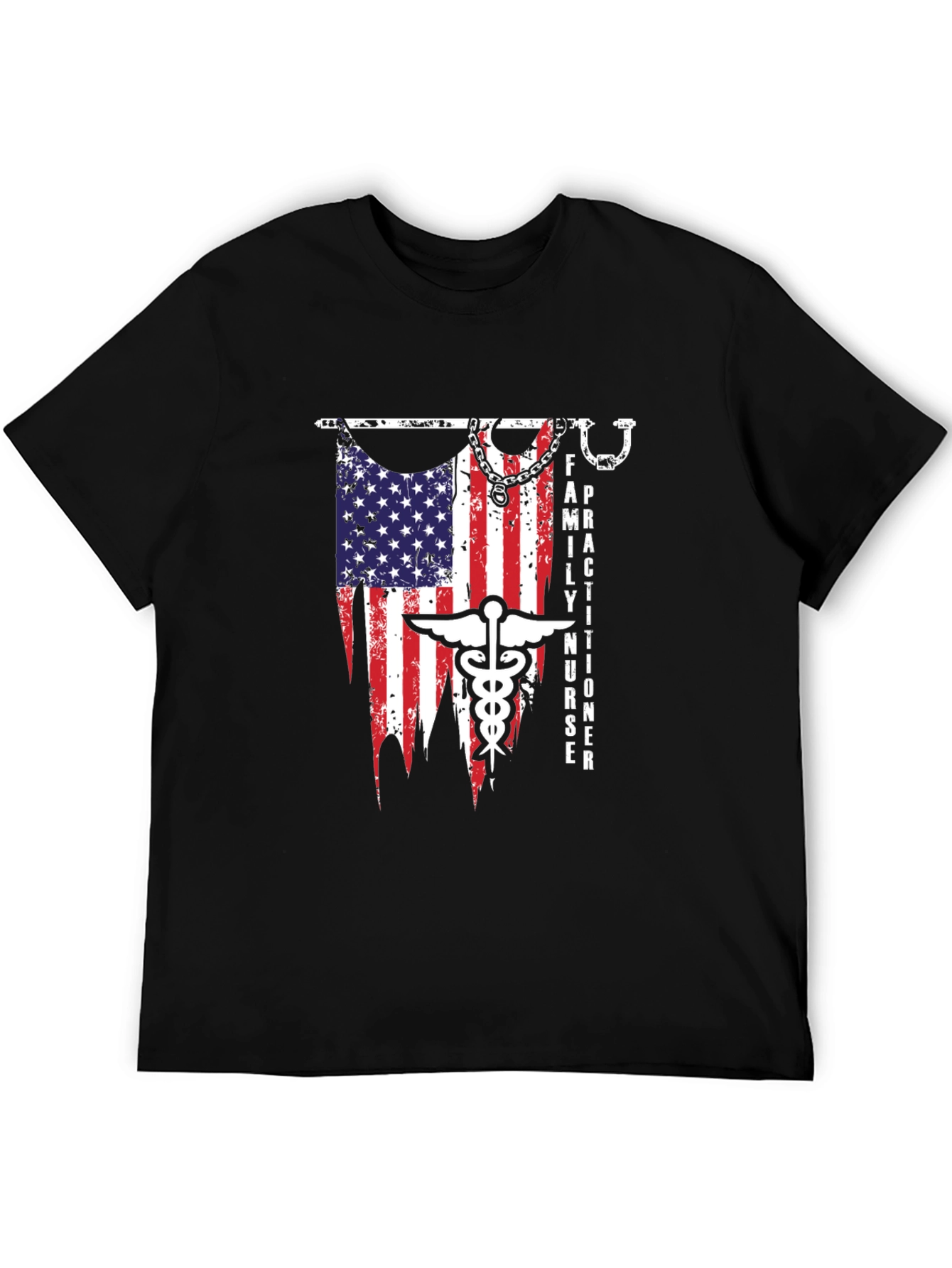 Family Nurse Practitioner USA Flag T-Shirt