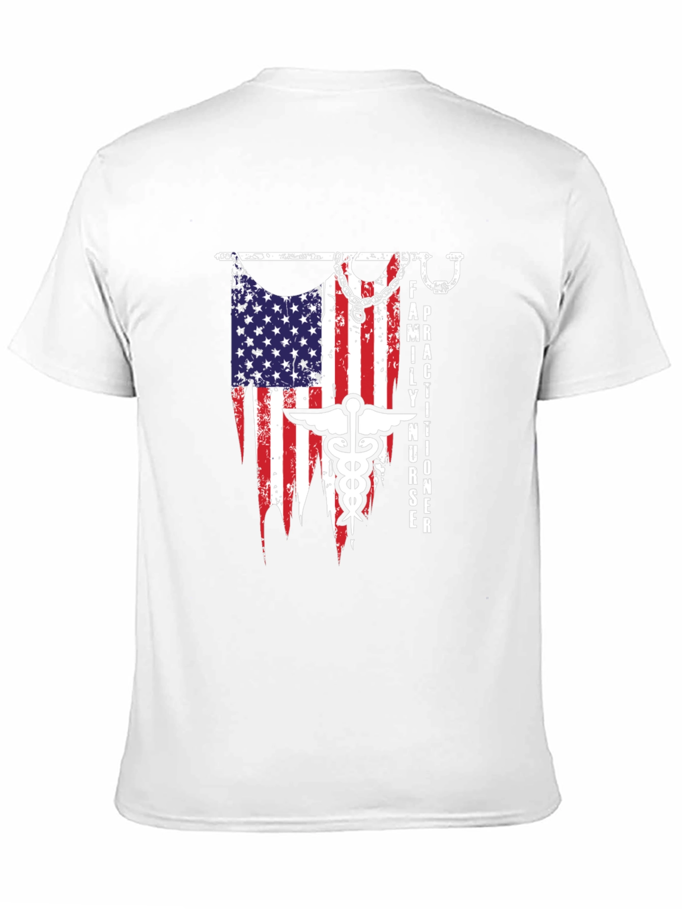 Family Nurse Practitioner USA Flag T-Shirt