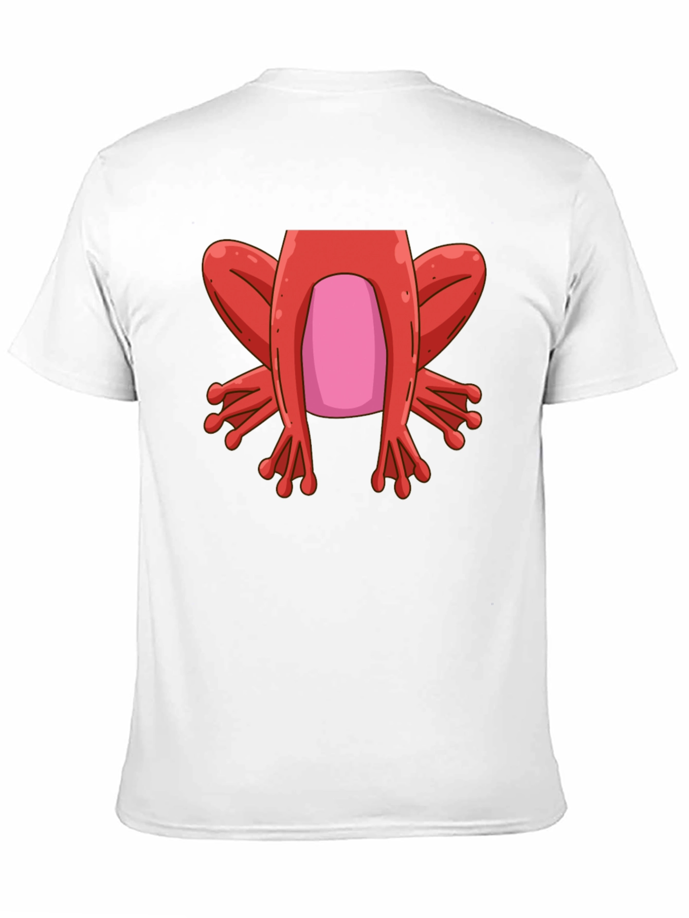 Funny Frog Design Black T-Shirt