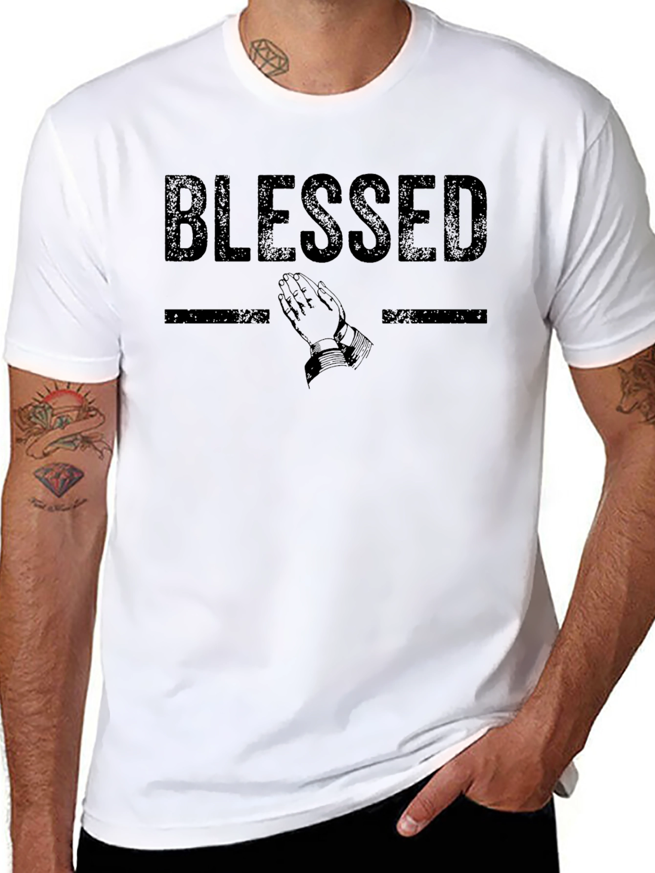 Blessed Graphic Tee - Stylish Religious Apparel