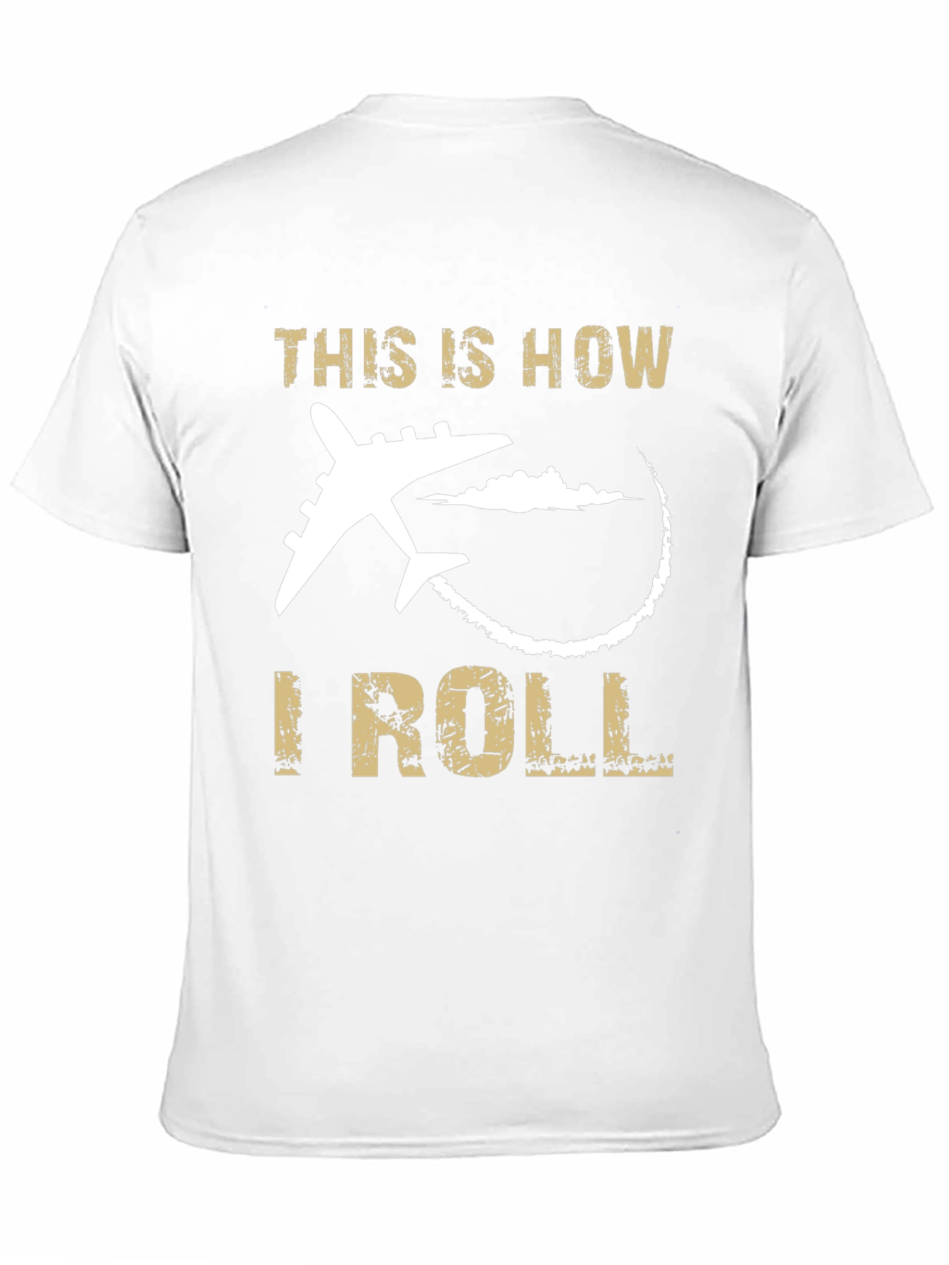 This is How I Roll Airplane Black T-Shirt