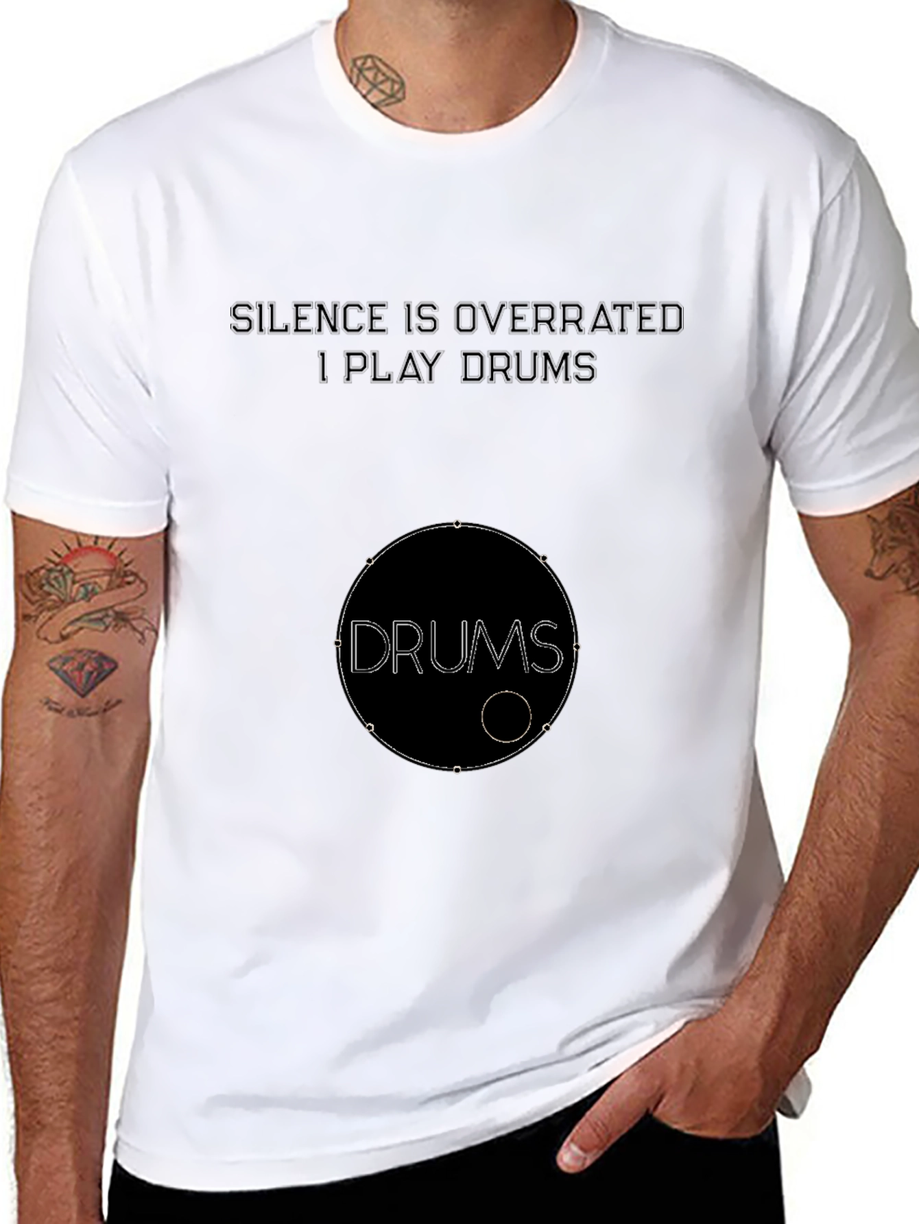 Silence is Overrated Drummer T-Shirt