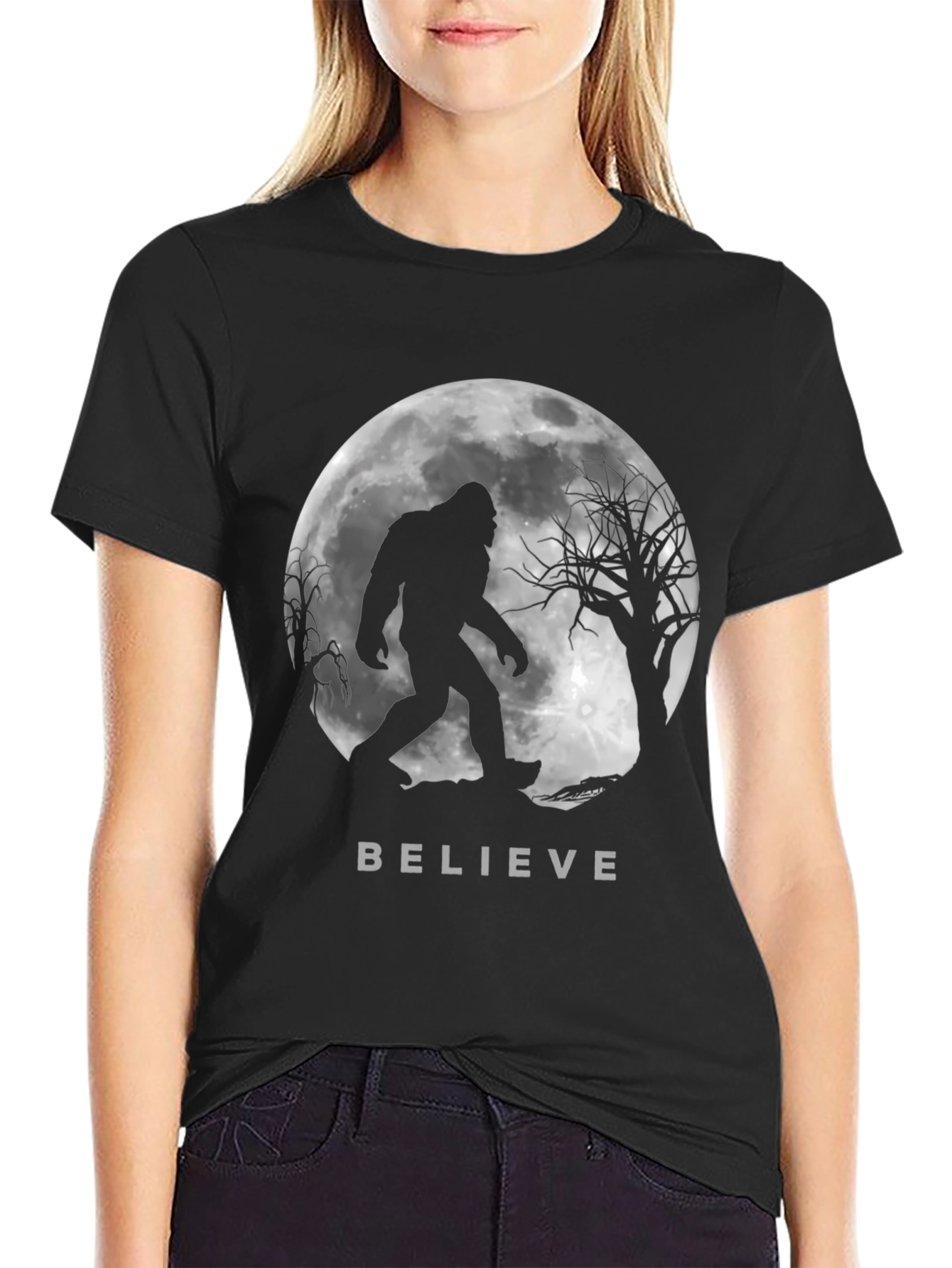 Believe Bigfoot Silhouette T-Shirt