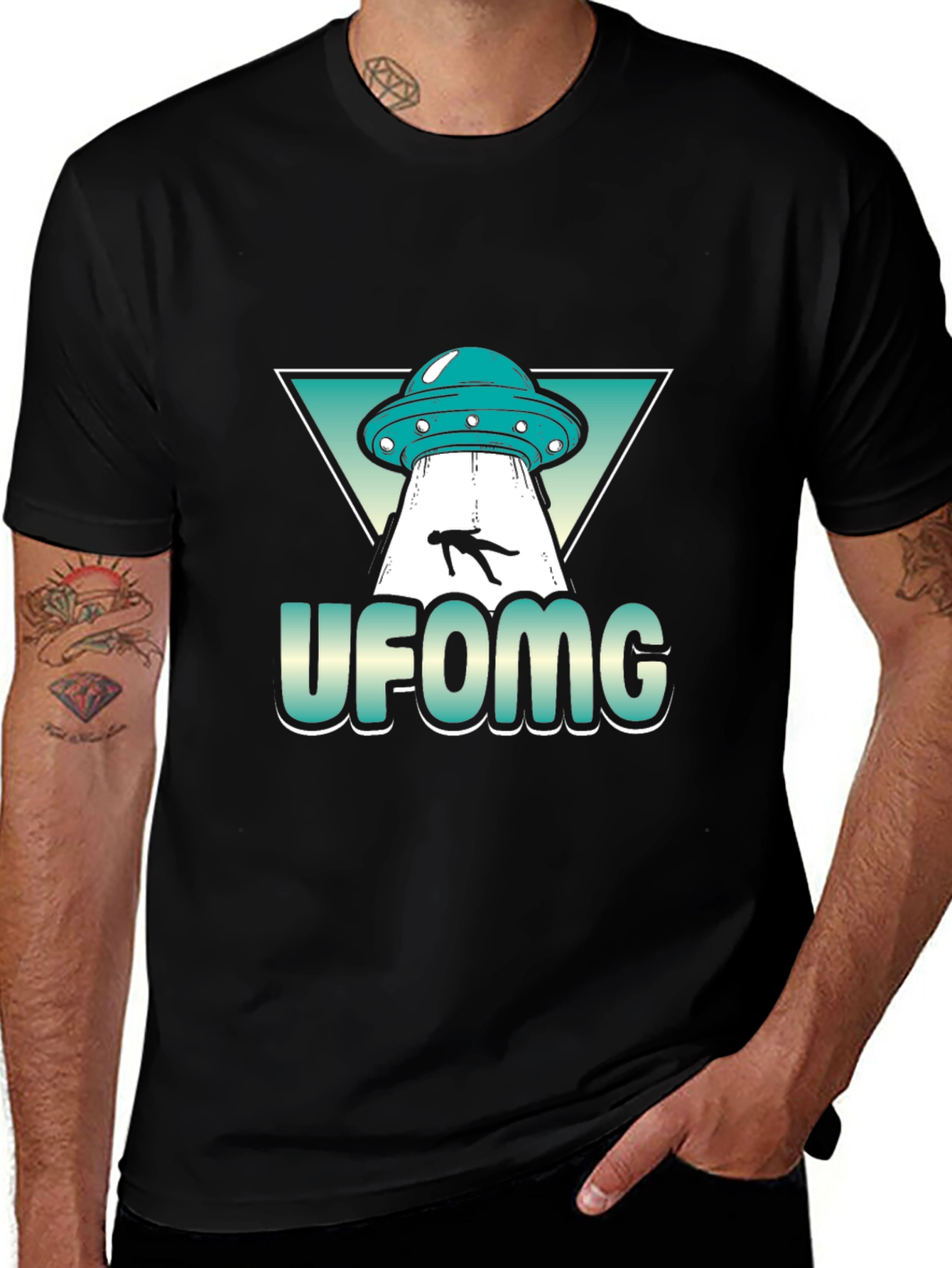 UFO Abduction Graphic Tee