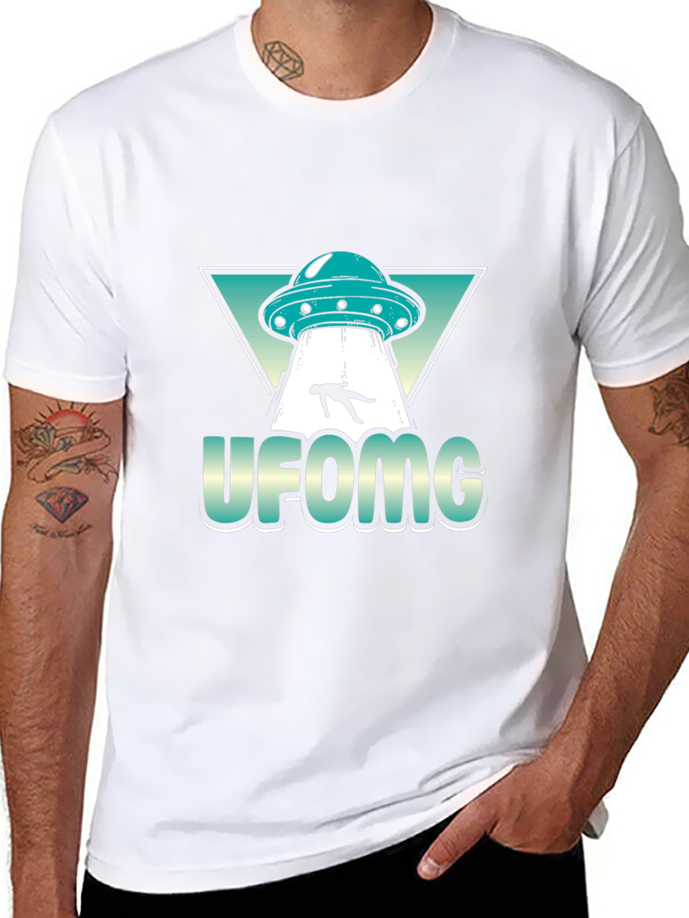 UFO Abduction Graphic Tee