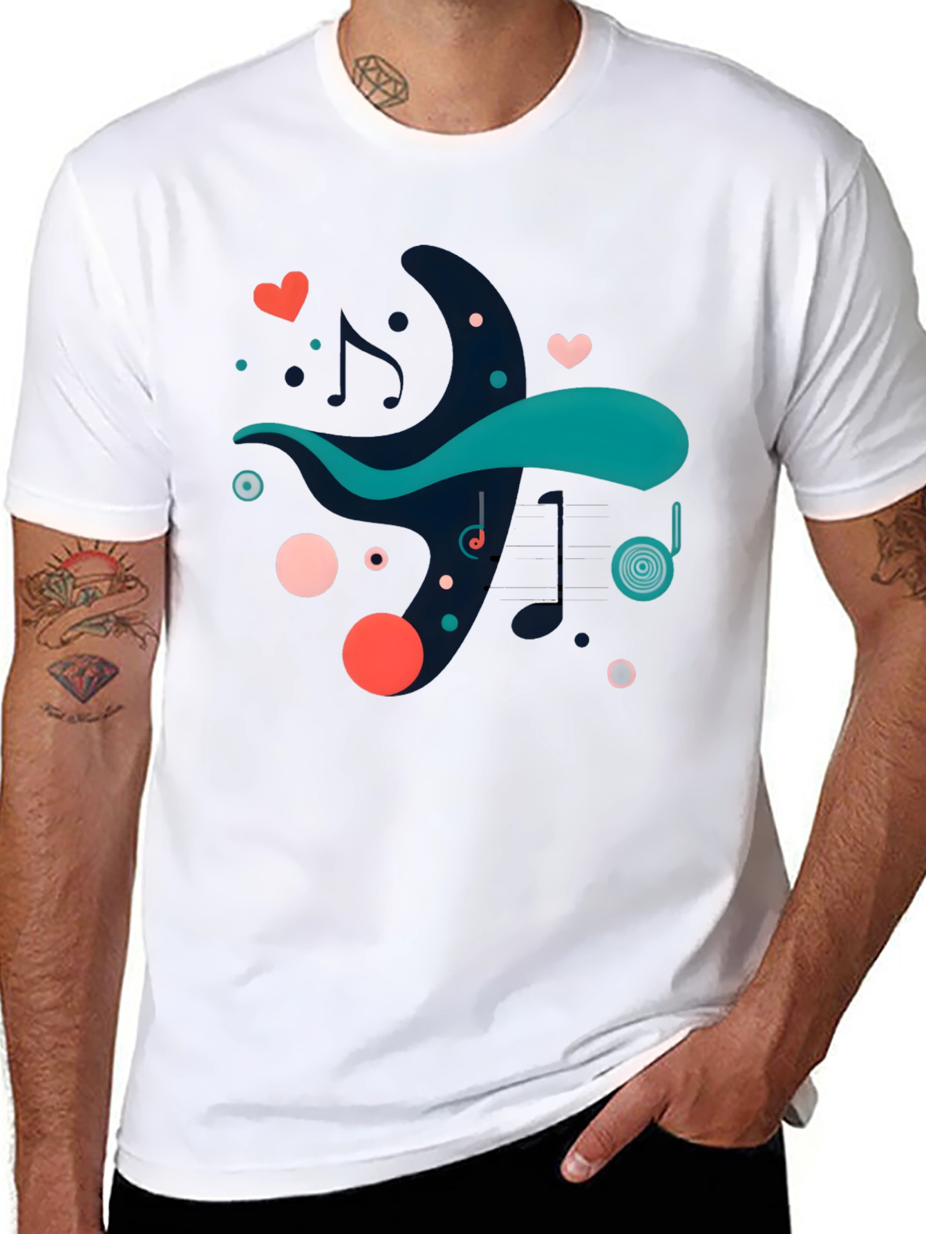 Abstract Music Lover Tee