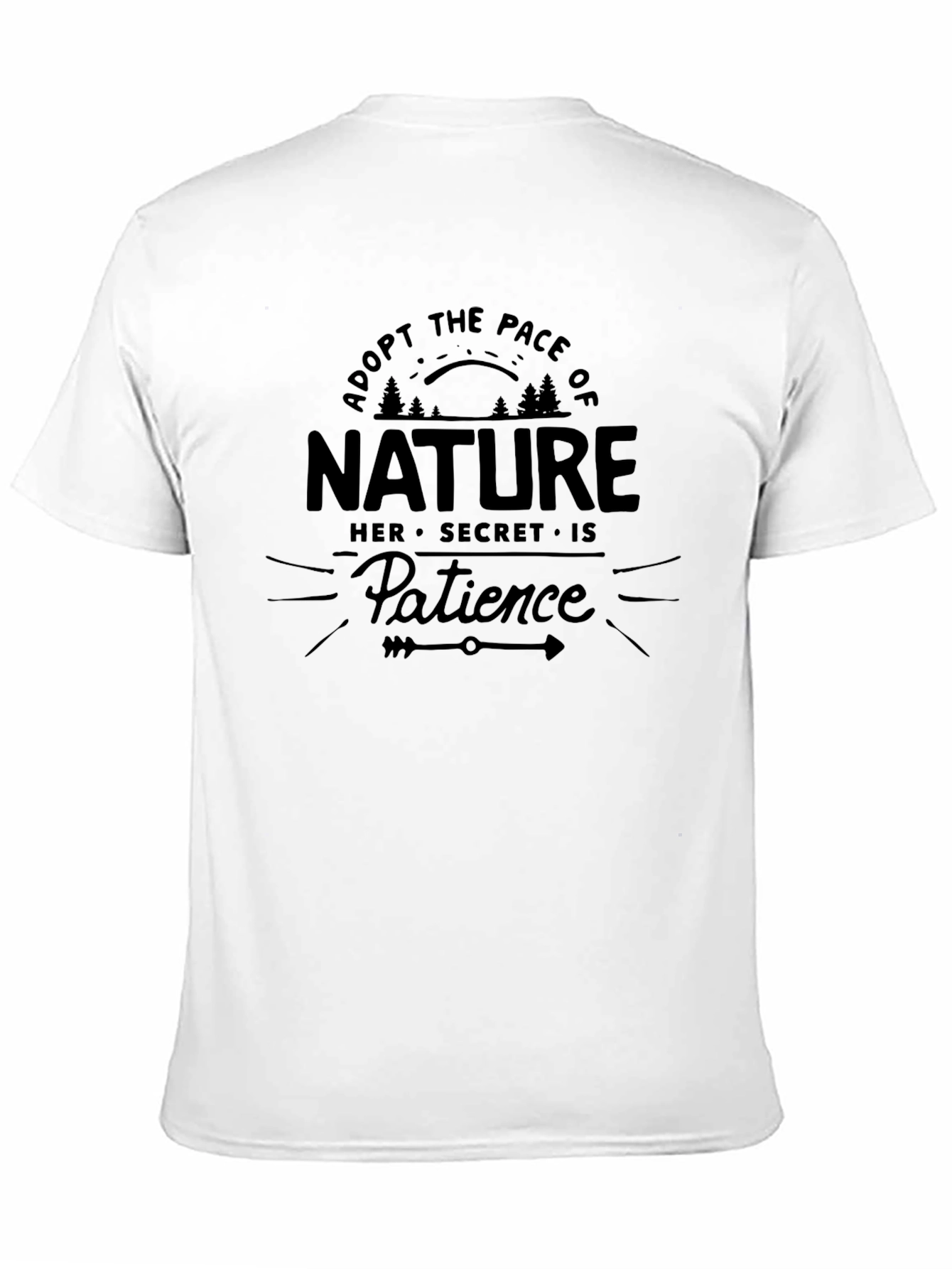 Nature Patience Graphic Tee - Black