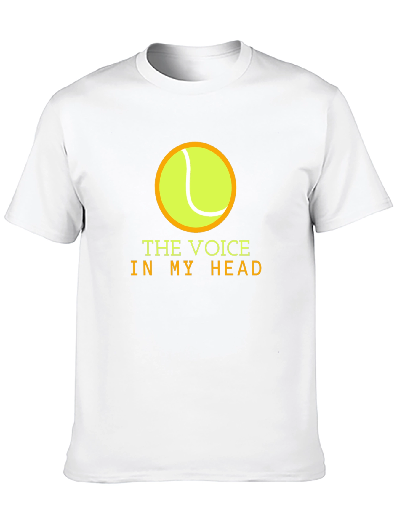 Tennis Voice in My Head Black T-Shirt