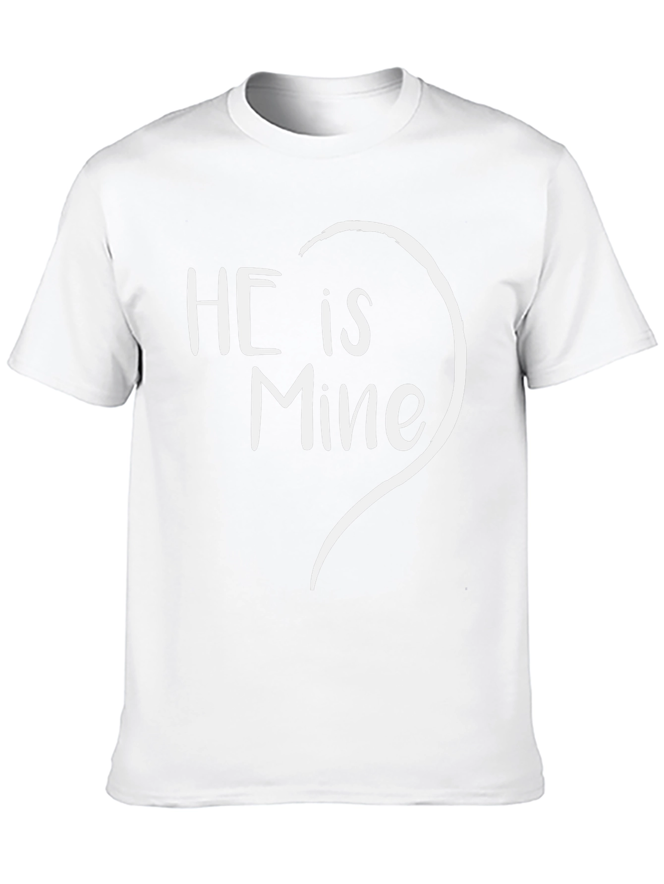 He is Mine Matching Couple T-Shirt