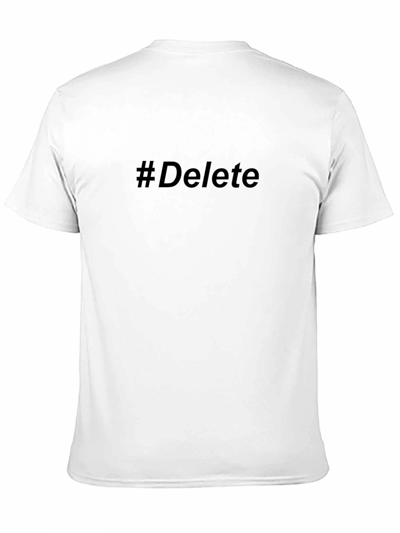 #Delete Graphic Tee - Trendy Casual T-Shirt