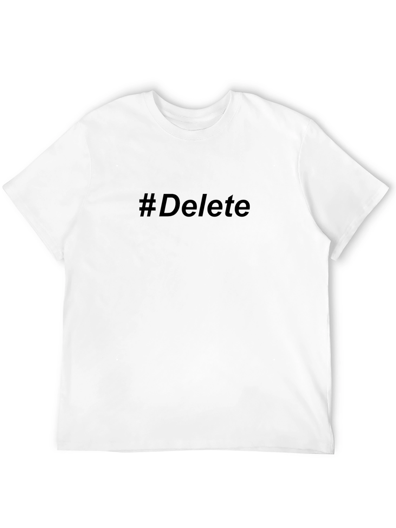 #Delete Graphic Tee - Trendy Casual T-Shirt