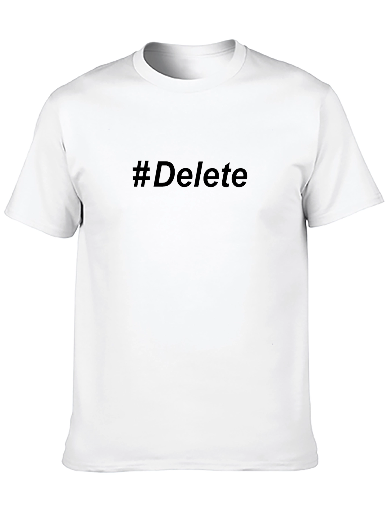 #Delete Graphic Tee - Trendy Casual T-Shirt