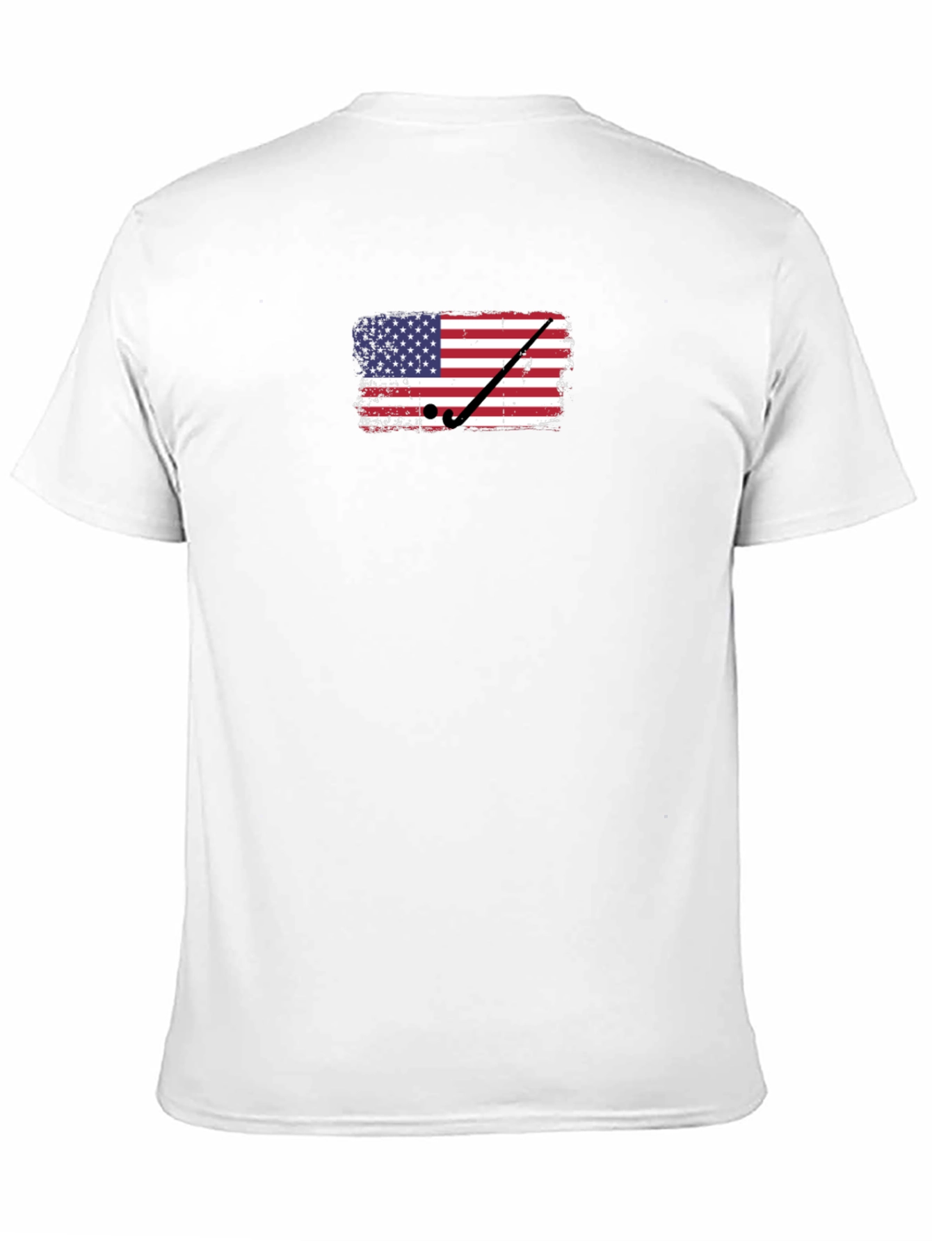 USA Flag Golf T-Shirt - Patriotic Tee