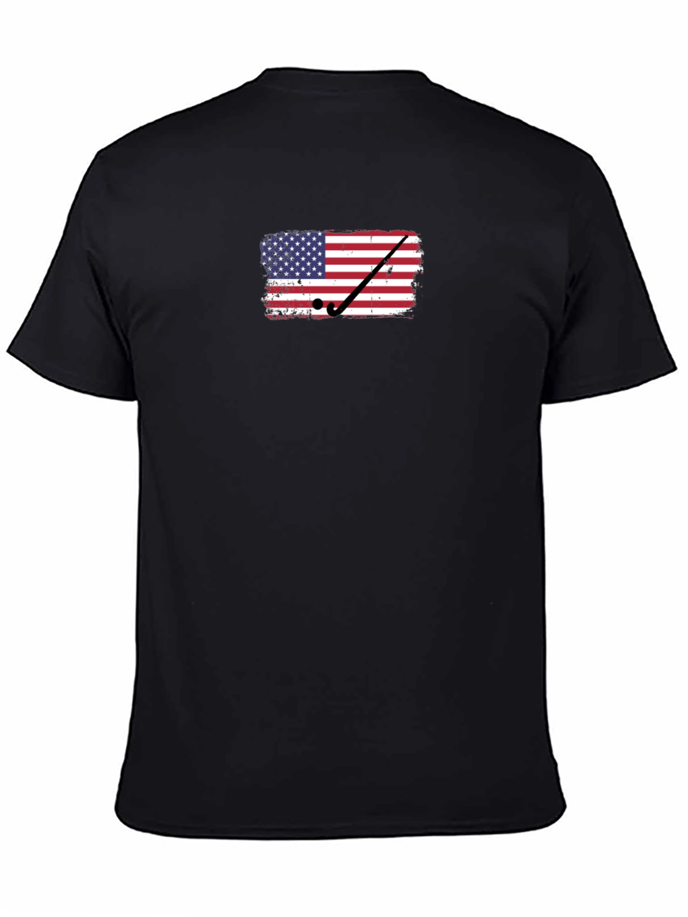 USA Flag Golf T-Shirt - Patriotic Tee