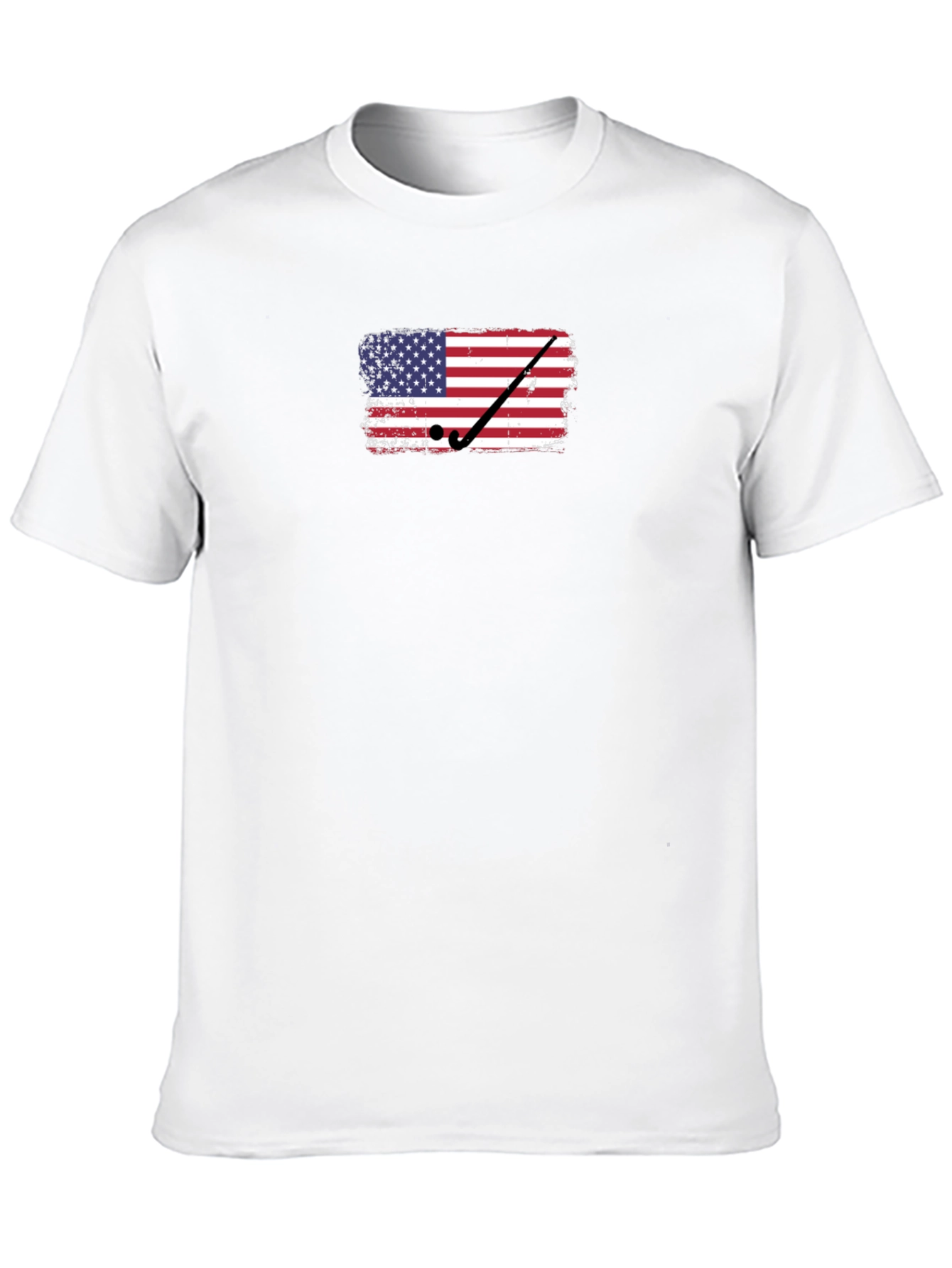 USA Flag Golf T-Shirt - Patriotic Tee