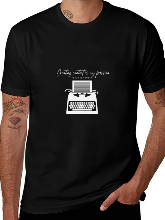 Content Creator T-Shirt - Typewriter Passion