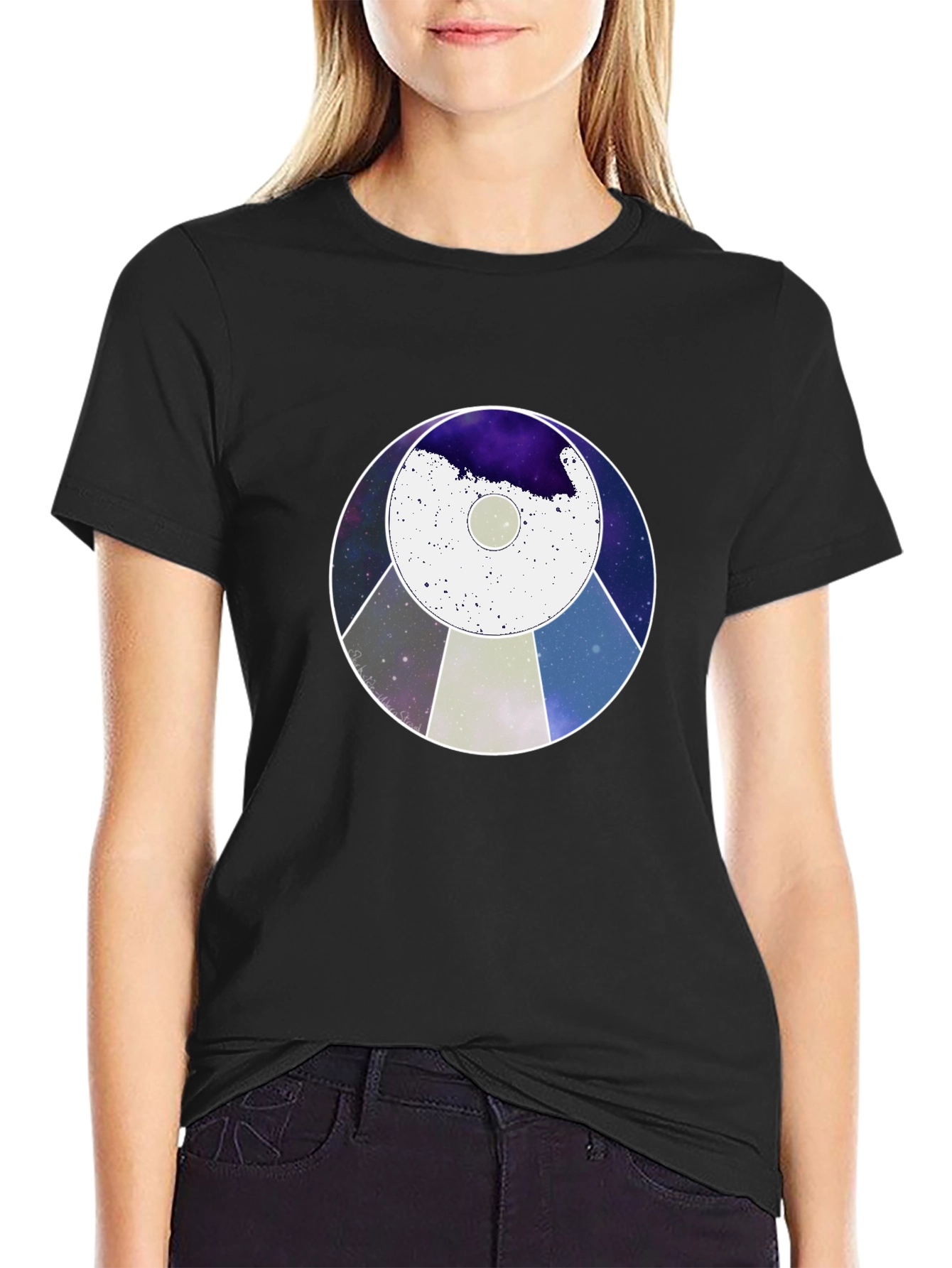 Cosmic Circle Graphic T-Shirt