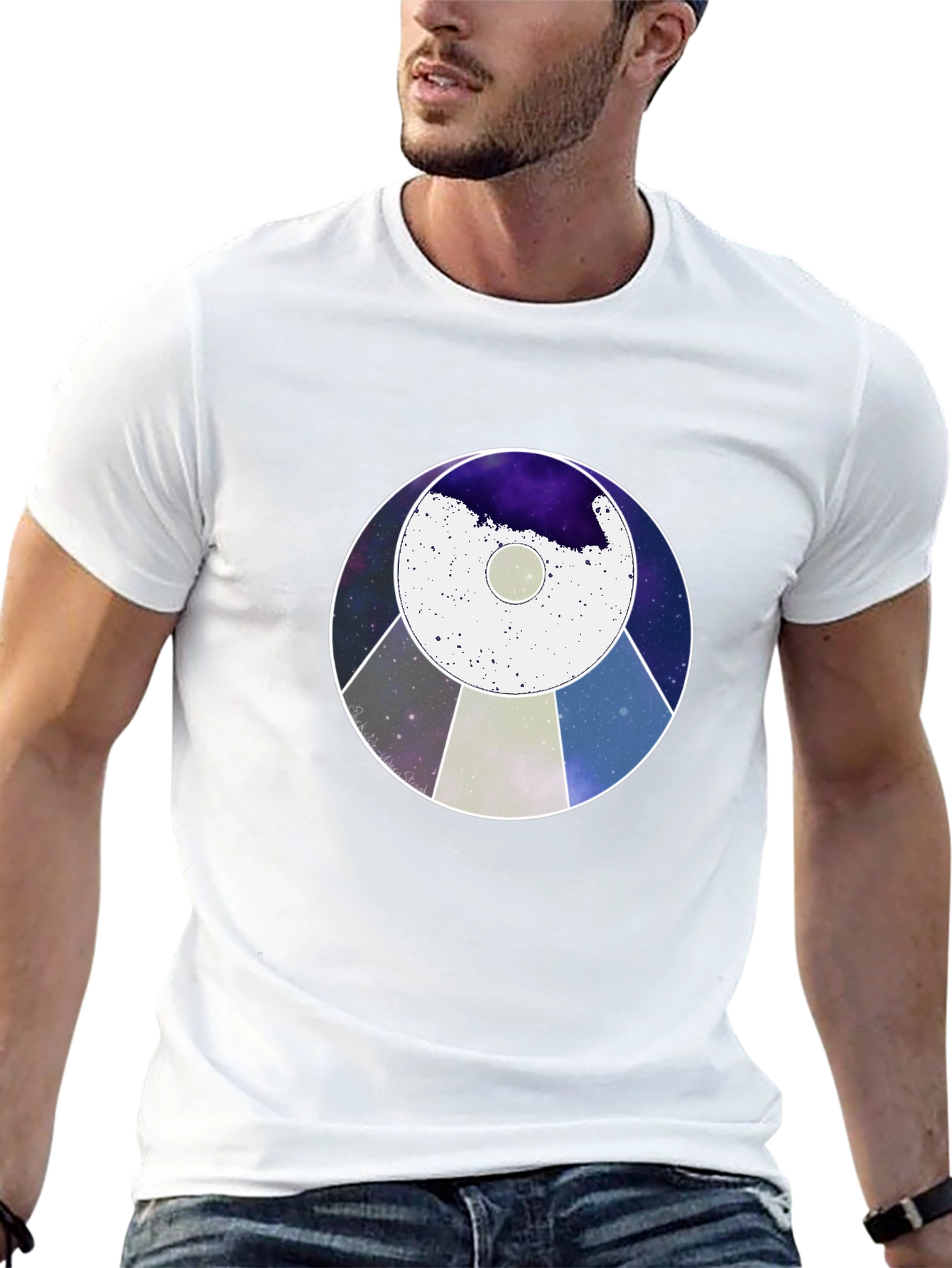 Cosmic Circle Graphic T-Shirt