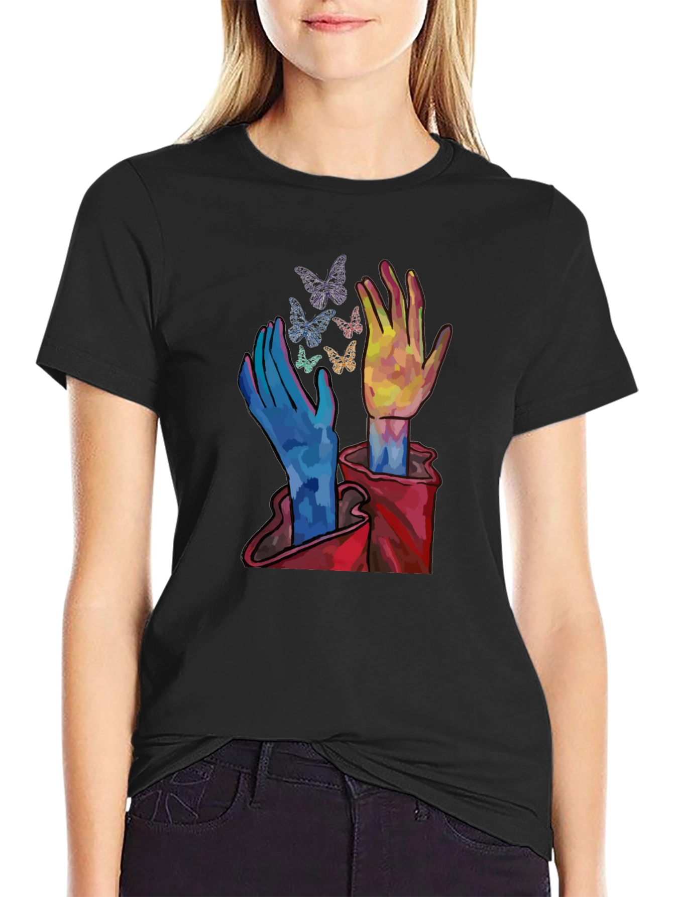 Butterfly Hands Graphic Tee