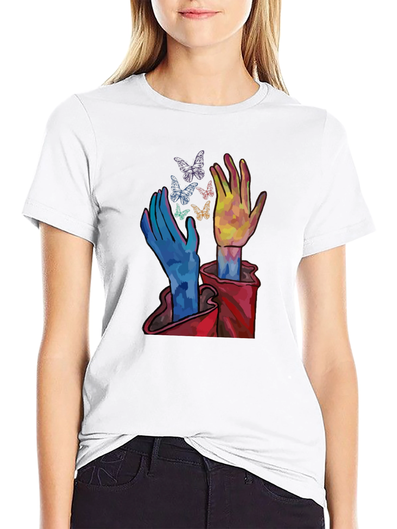 Butterfly Hands Graphic Tee