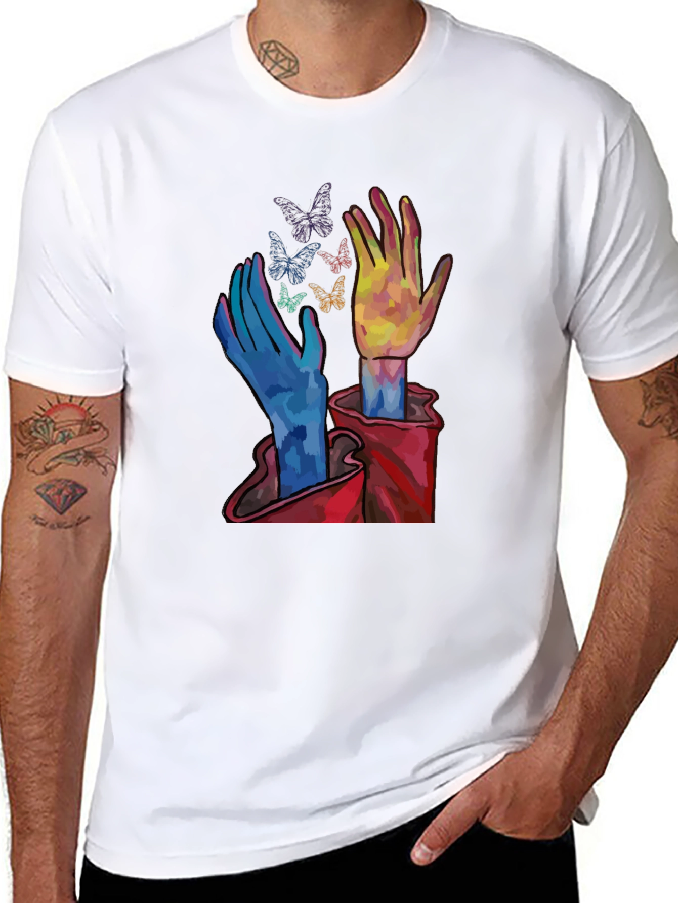 Butterfly Hands Graphic Tee