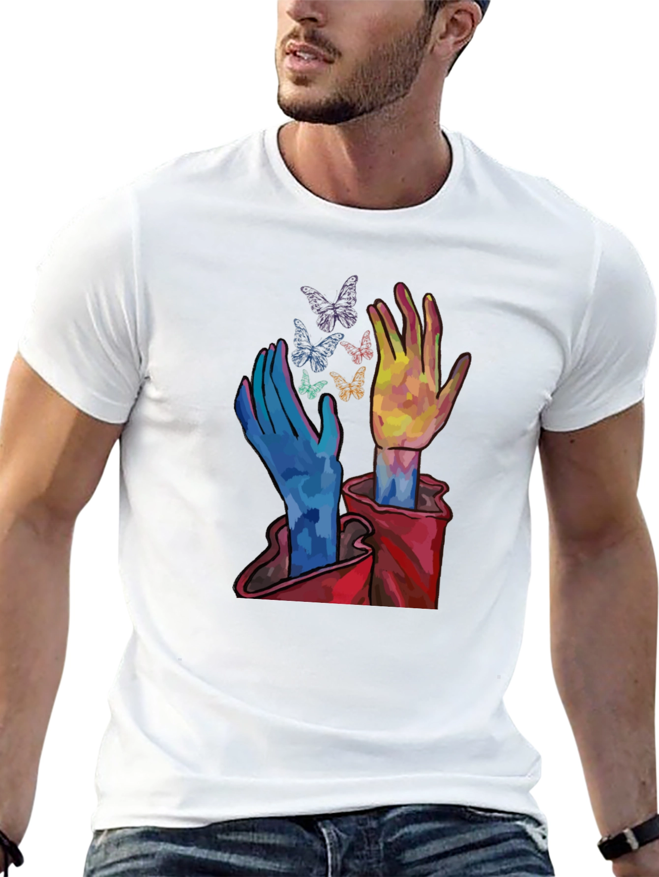 Butterfly Hands Graphic Tee