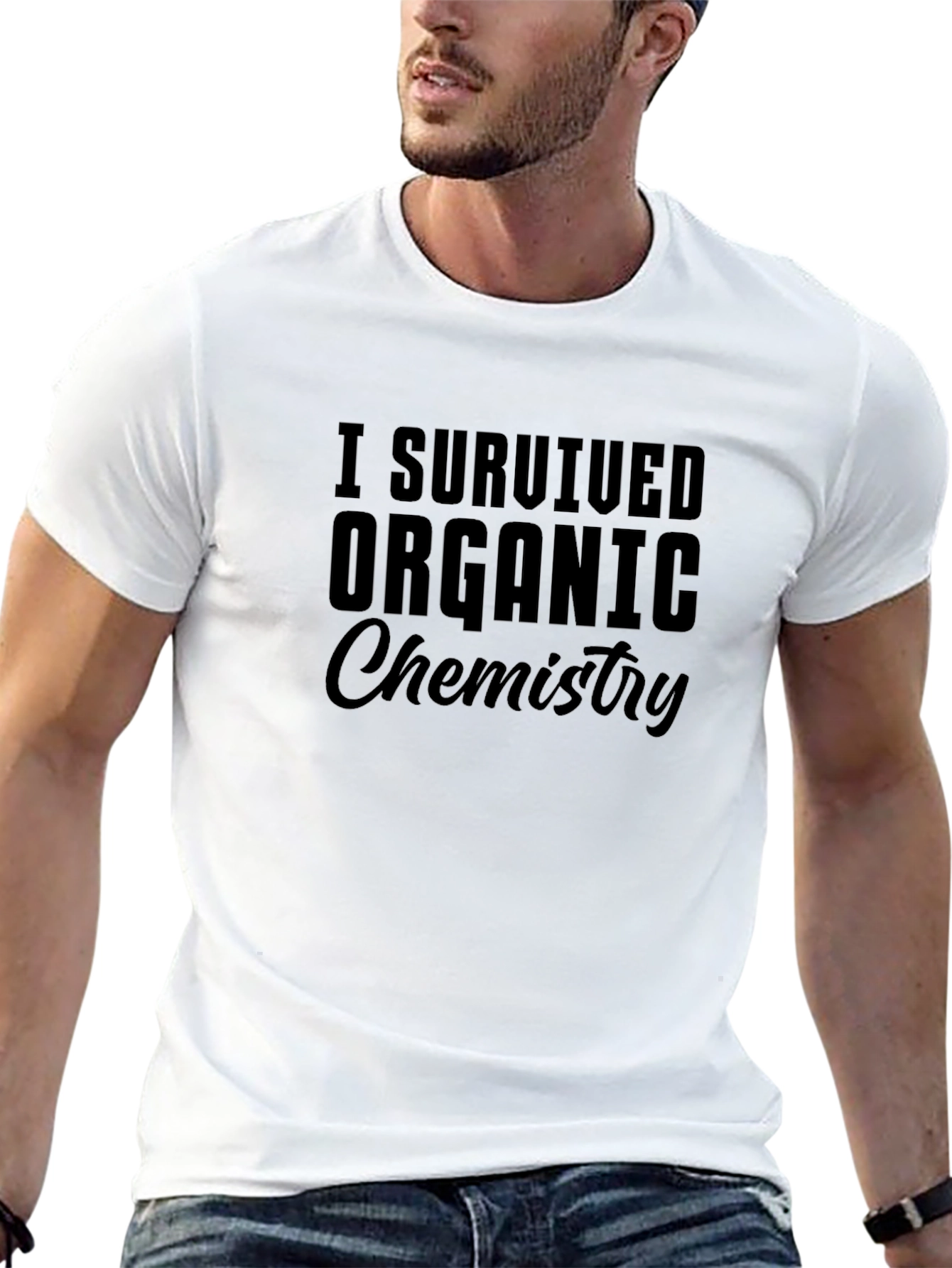 I Survived Organic Chemistry Black T-Shirt