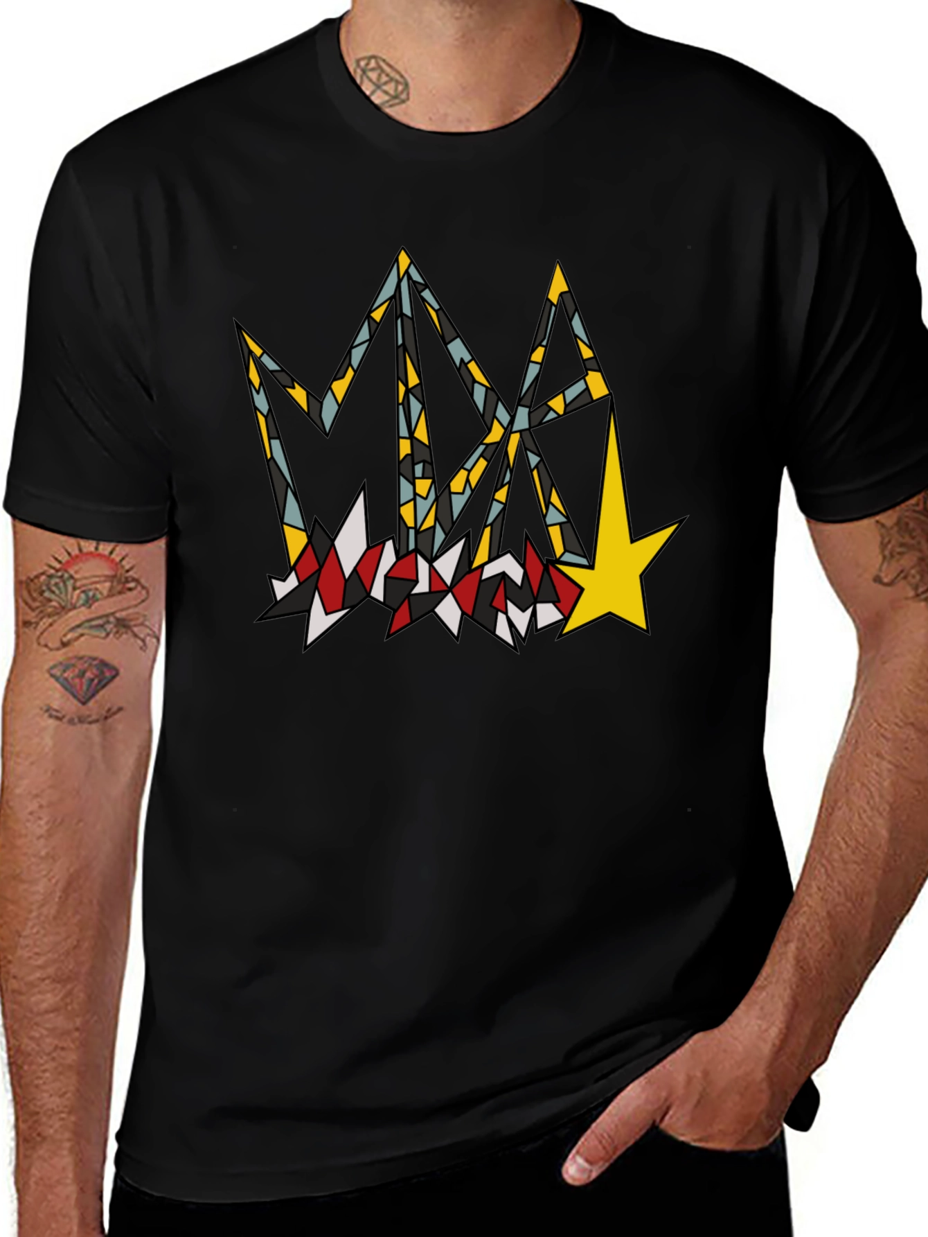 Abstract Graphic Print T-Shirt