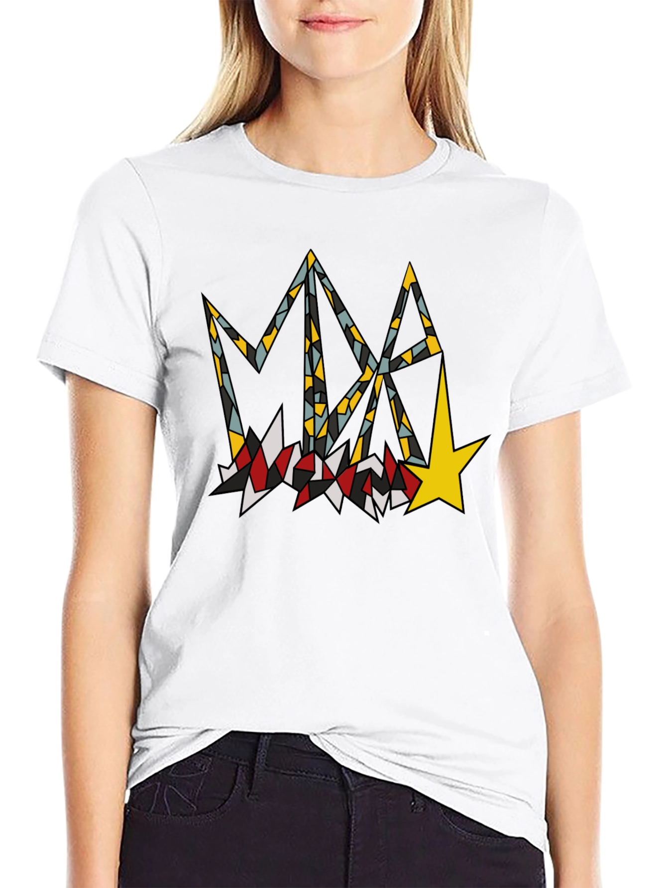 Abstract Graphic Print T-Shirt