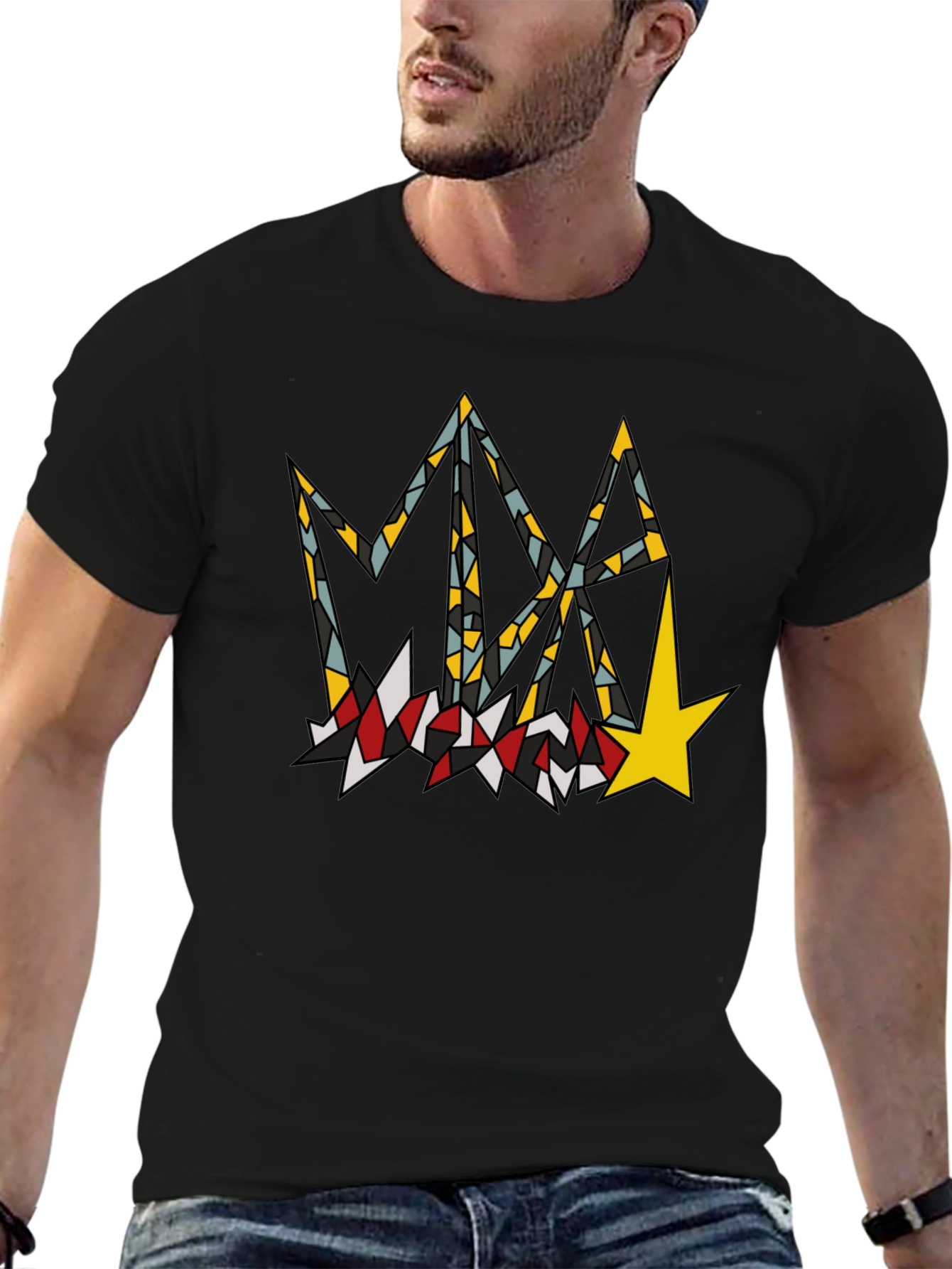 Abstract Graphic Print T-Shirt