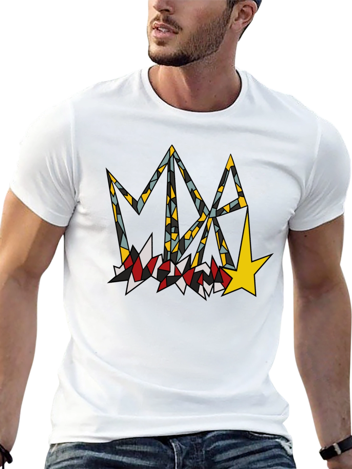 Abstract Graphic Print T-Shirt