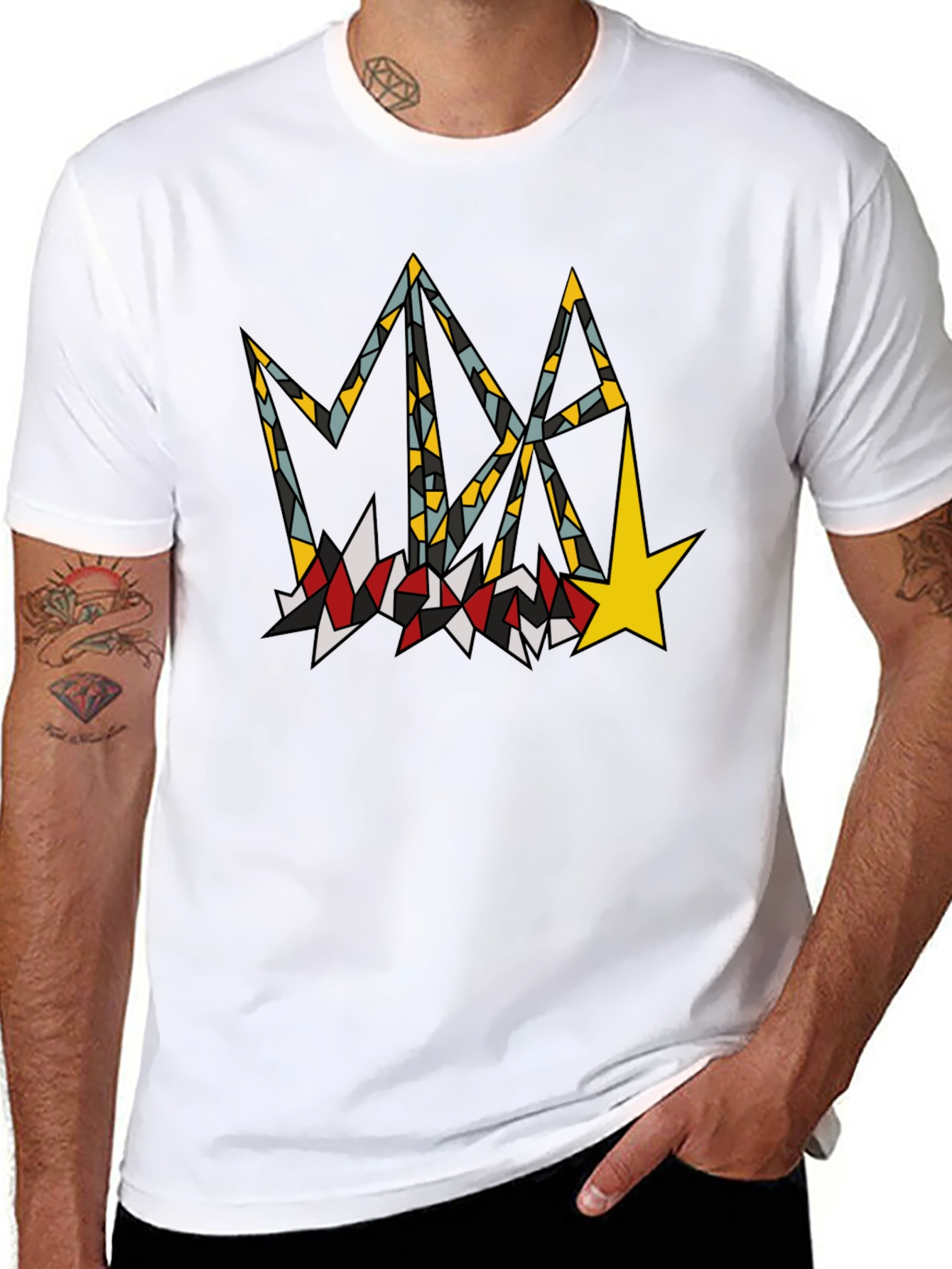 Abstract Graphic Print T-Shirt