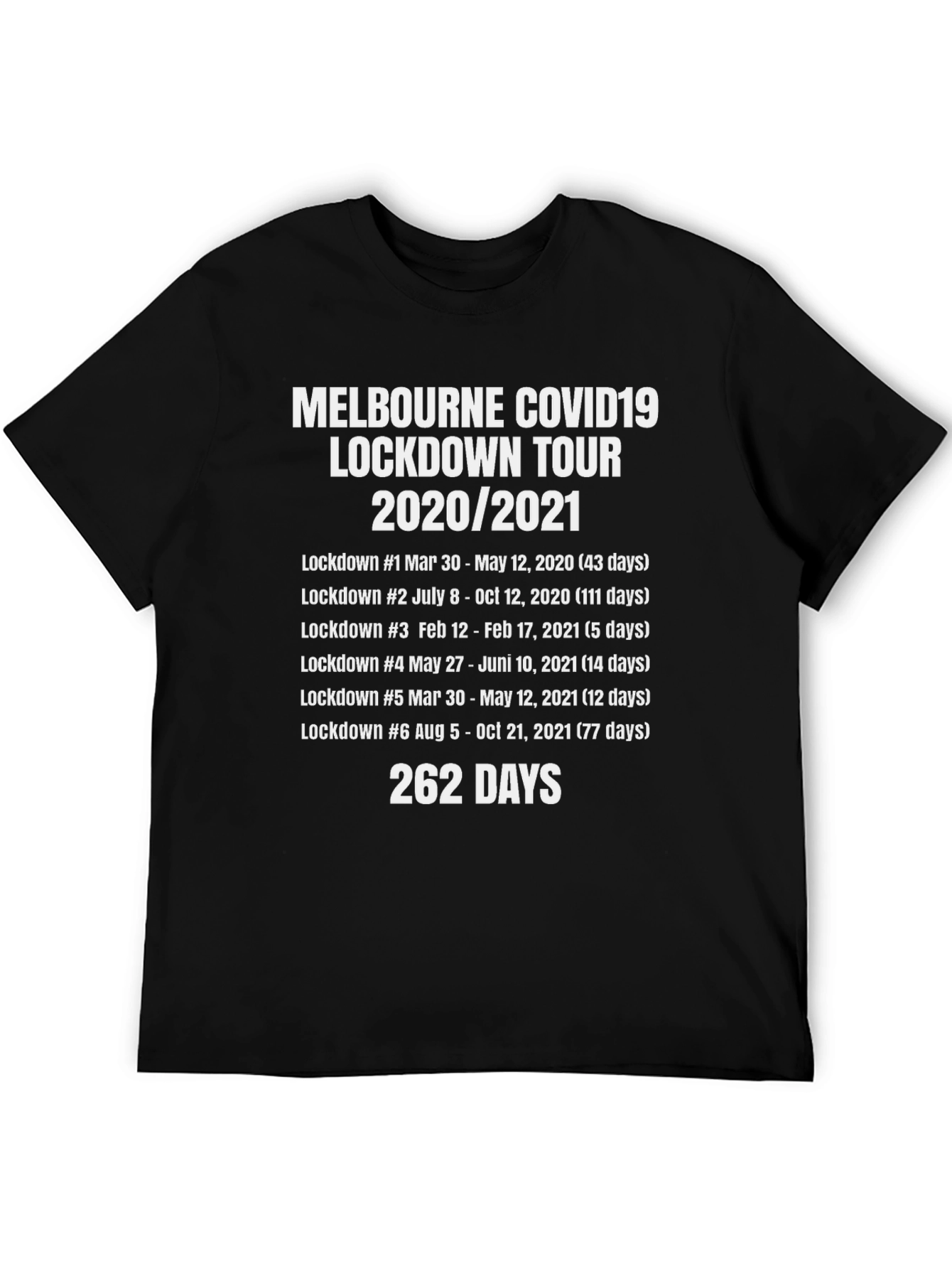 Melbourne Lockdown Tour 2020/2021 T-Shirt