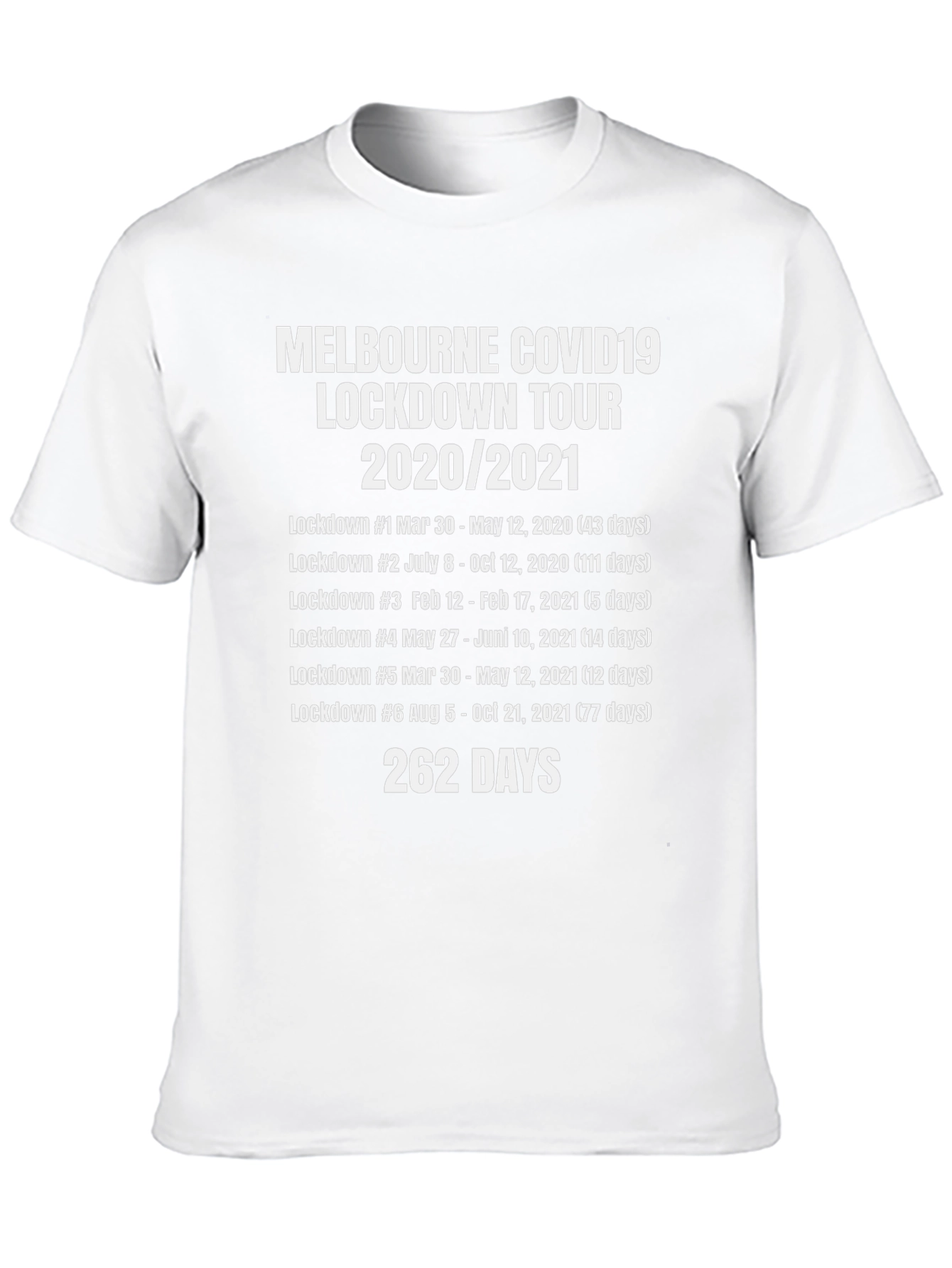 Melbourne Lockdown Tour 2020/2021 T-Shirt