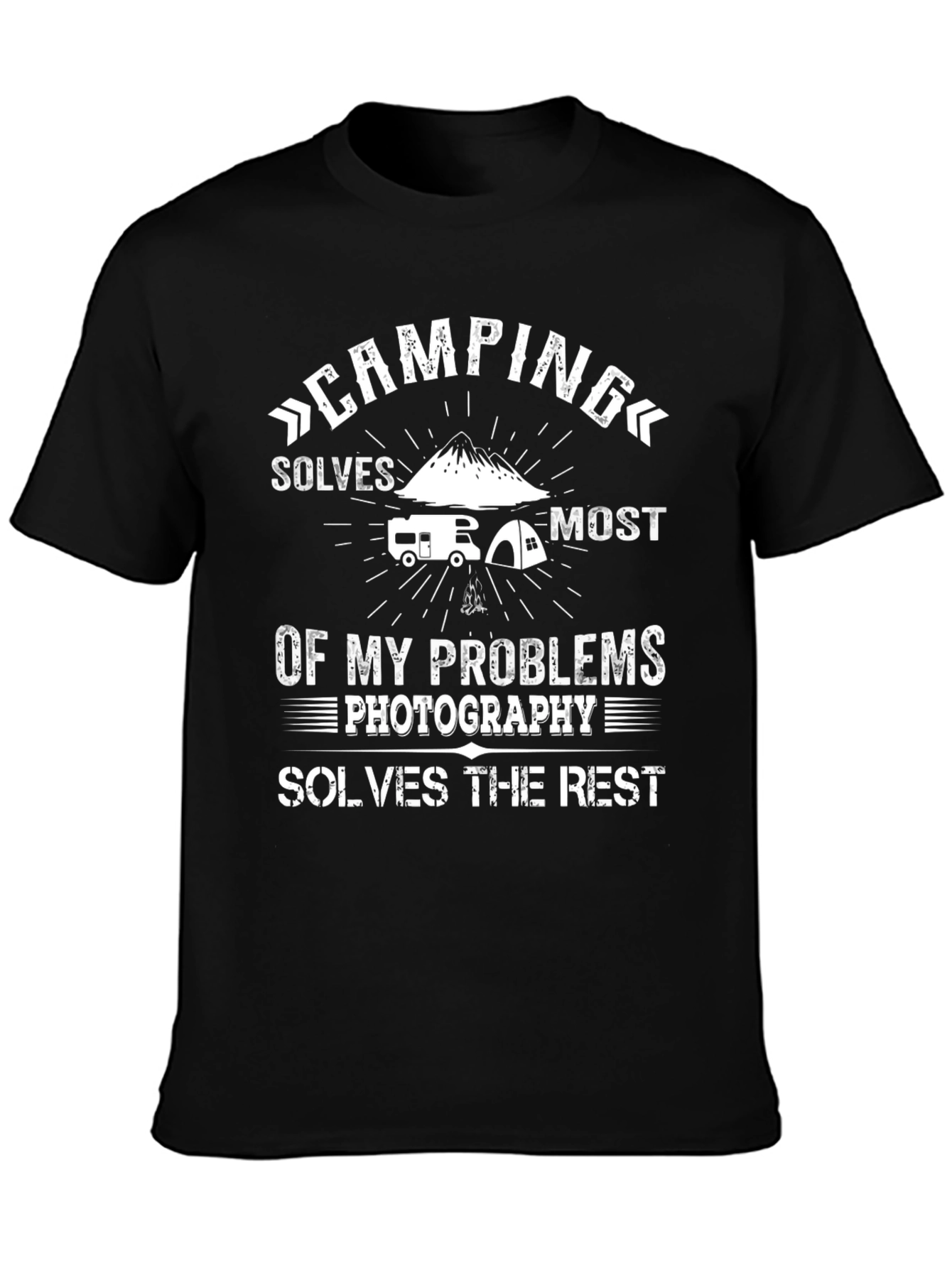 Camping & Photography Solve My Problems T-Shirt
