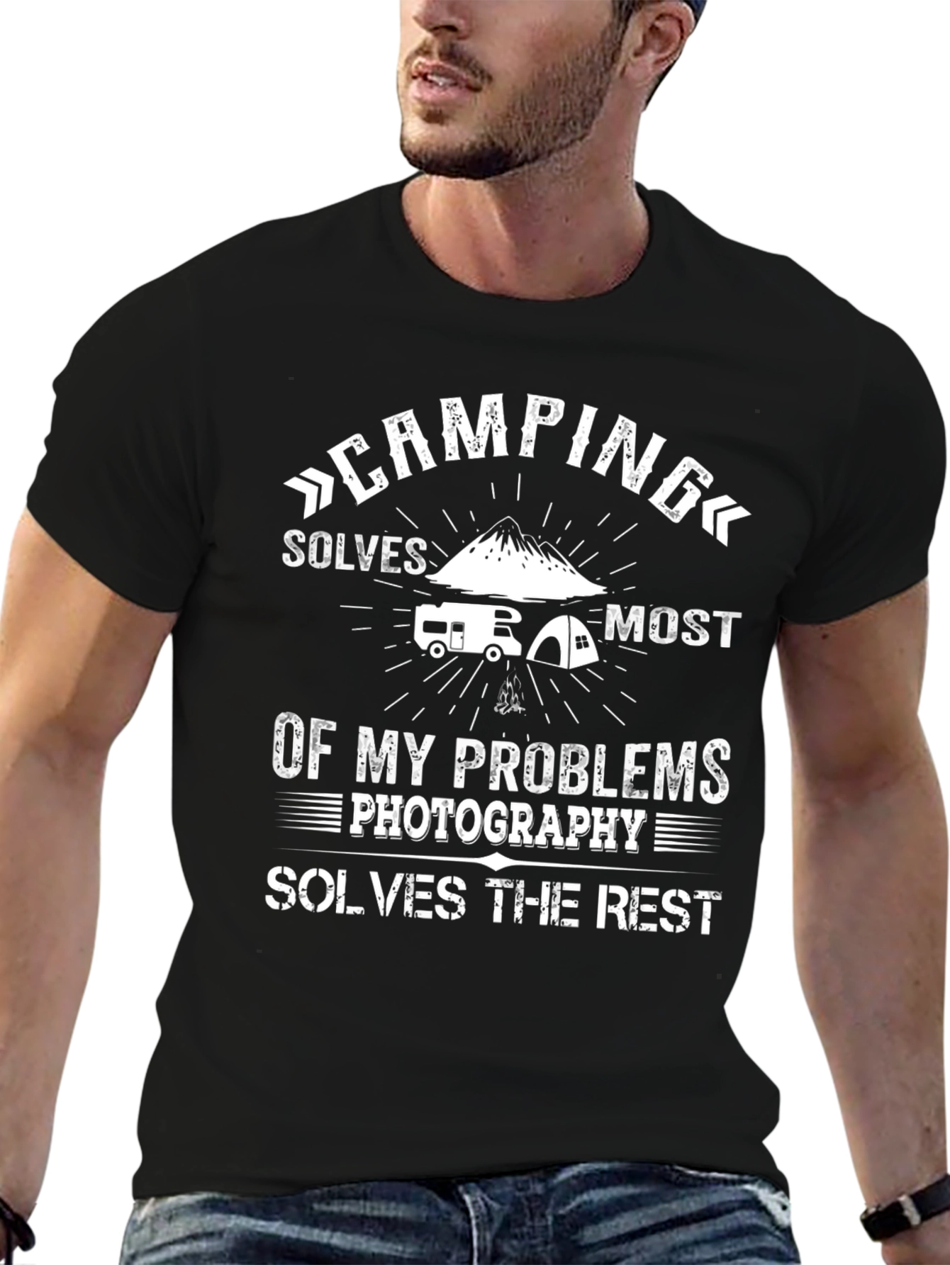 Camping & Photography Solve My Problems T-Shirt