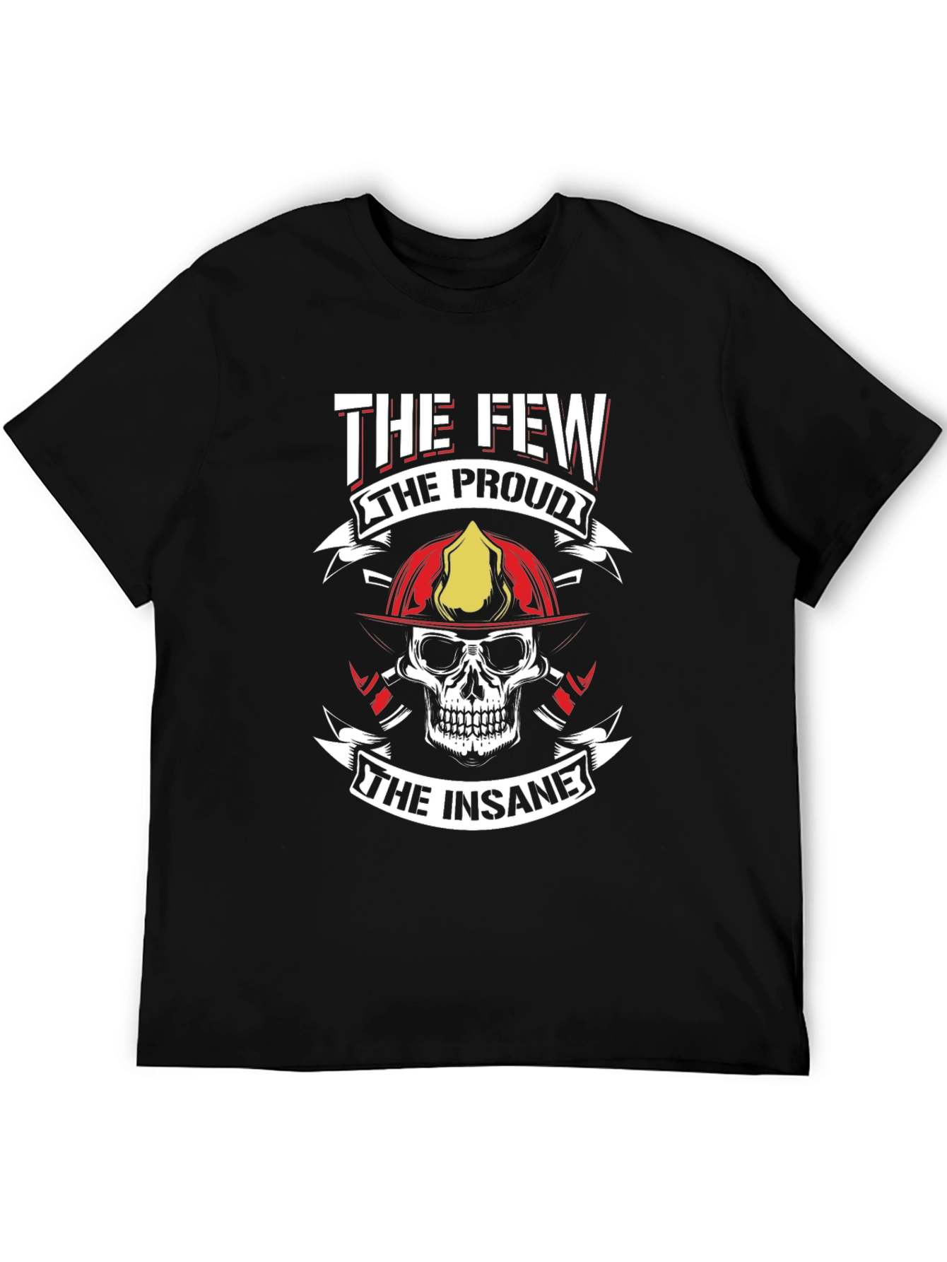The Few The Proud Firefighter Skull T-Shirt