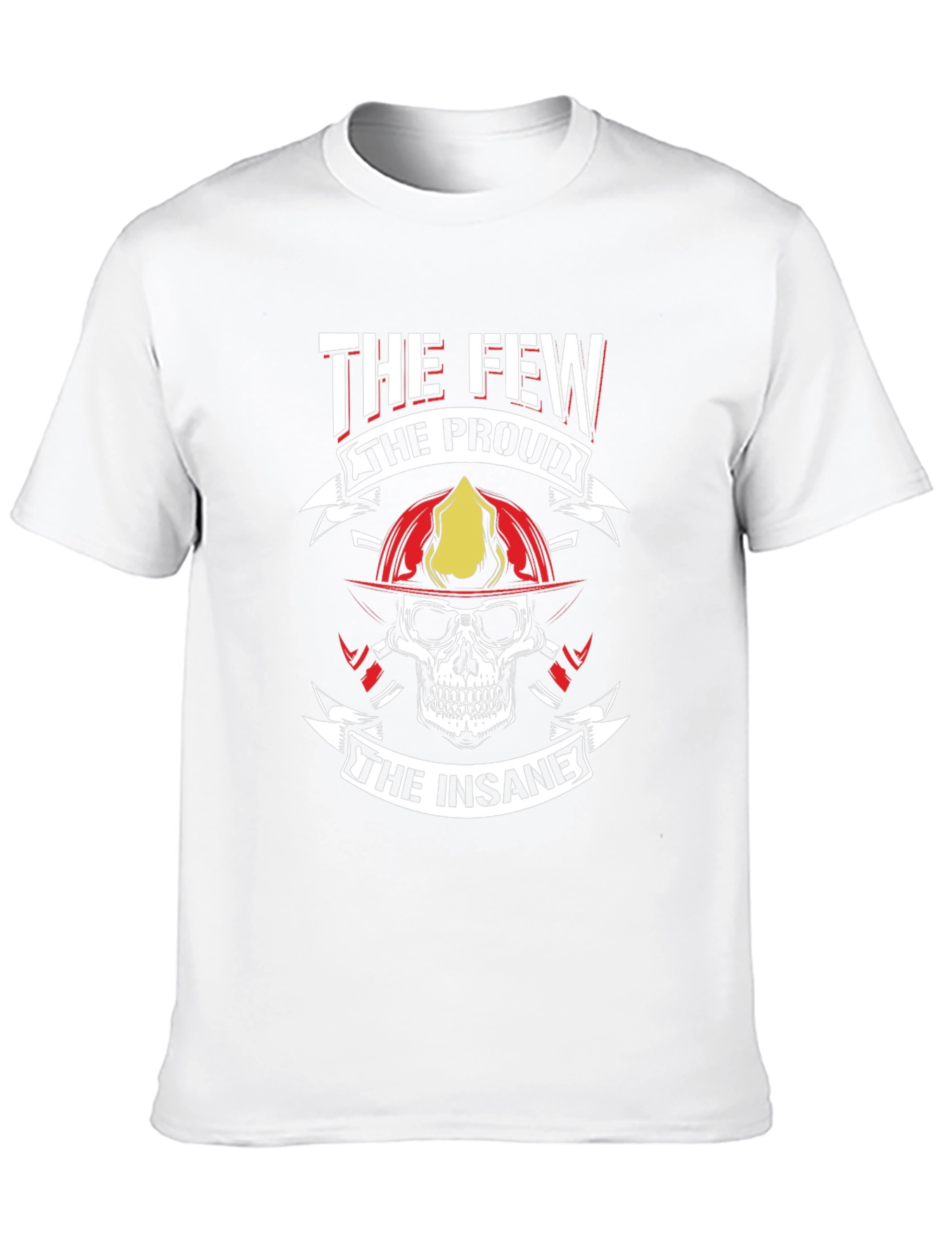 The Few The Proud Firefighter Skull T-Shirt