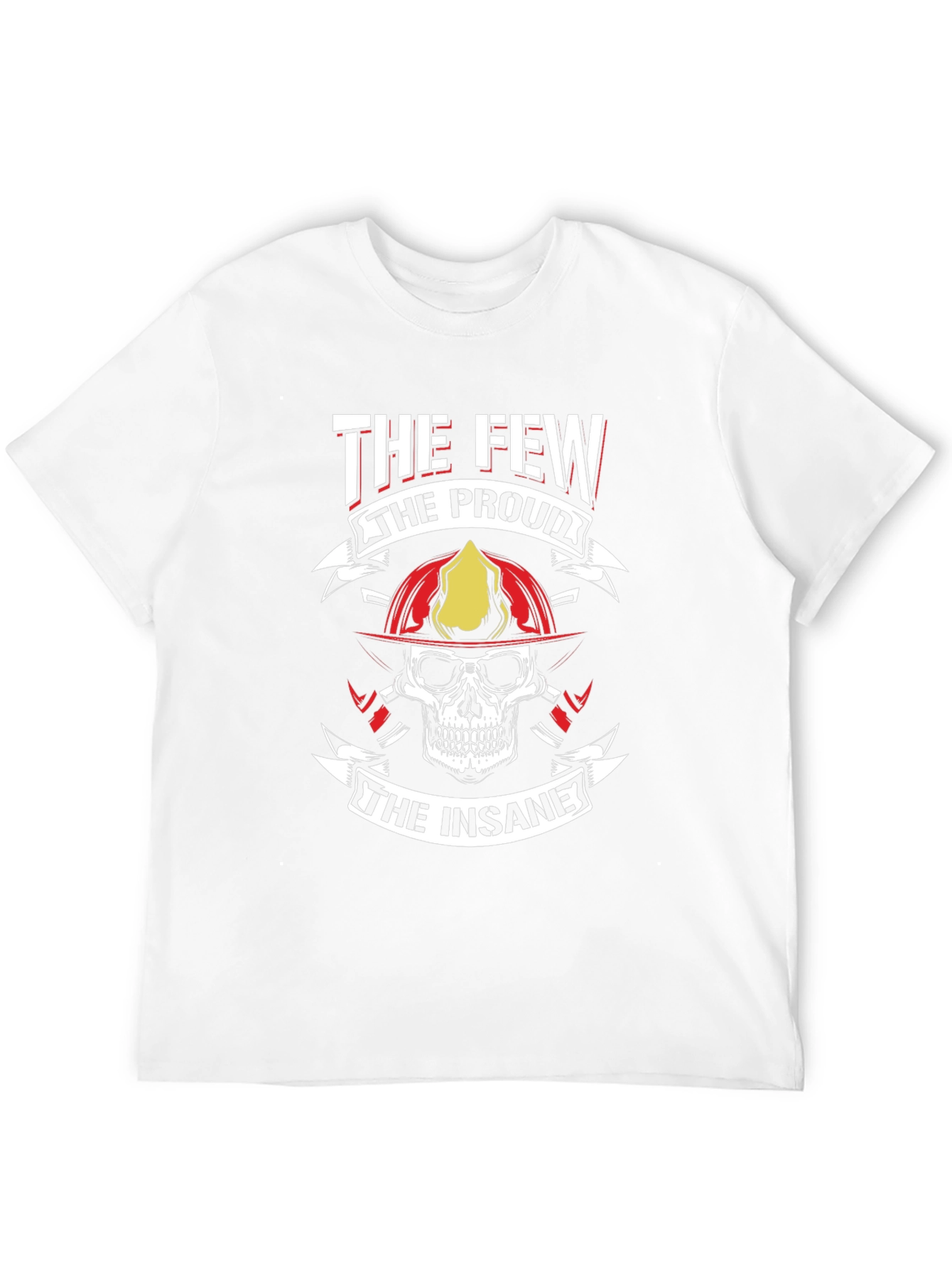 The Few The Proud Firefighter Skull T-Shirt