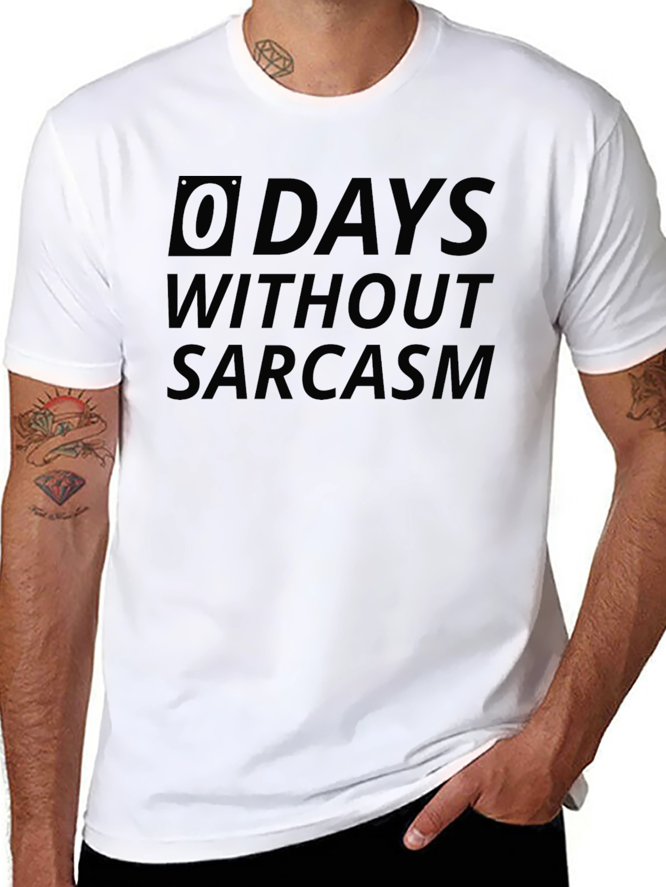 Sarcasm T-Shirt -  0 Days Without Graphic Tee